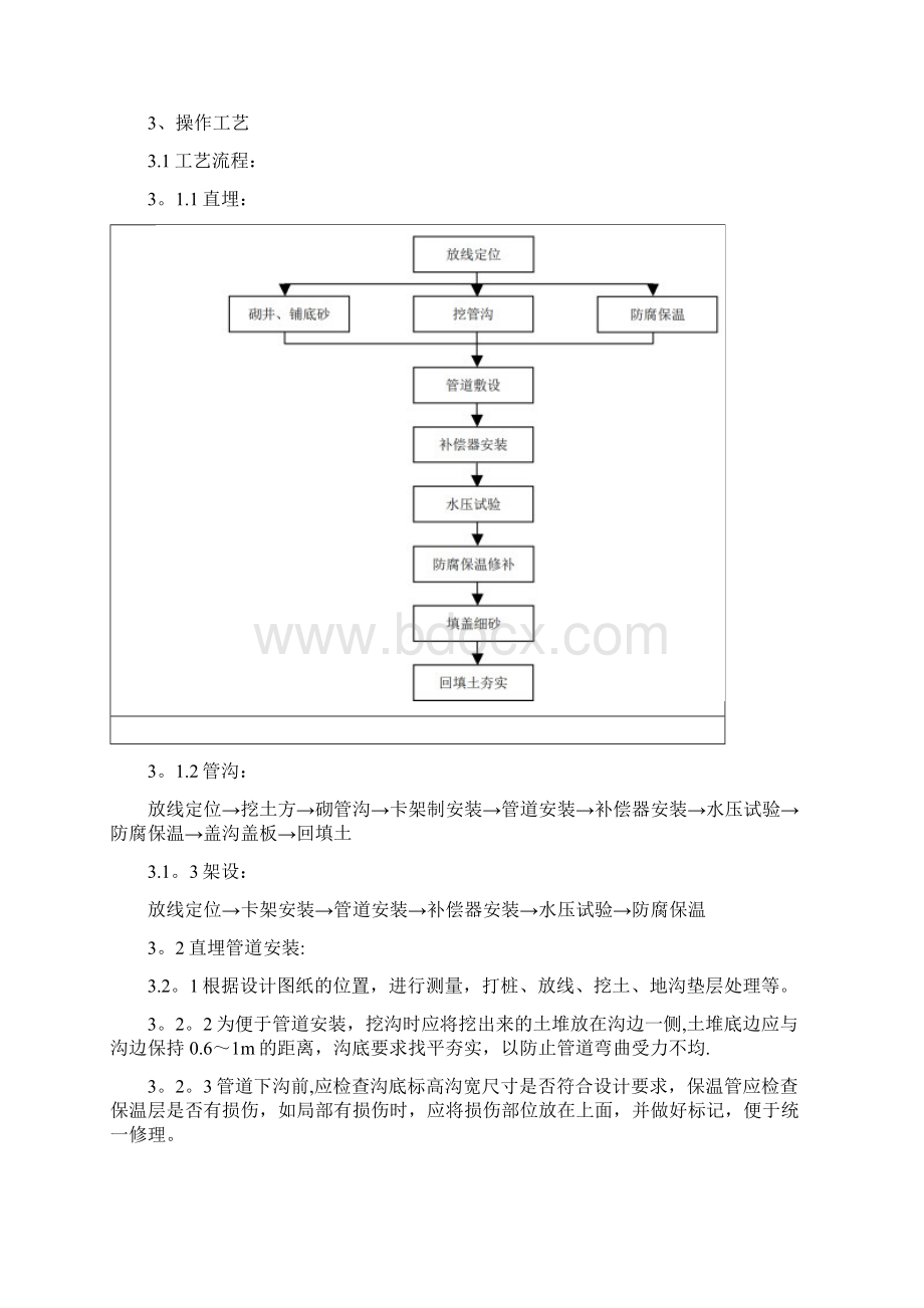 供热管道安装施工工艺标准标准版Word格式.docx_第2页