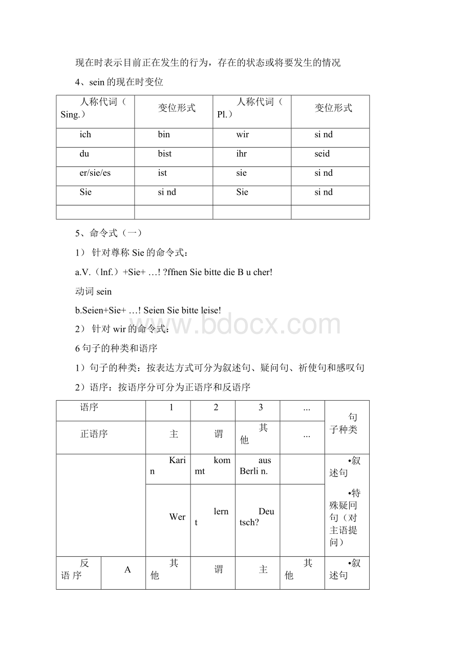 完整版新编大学德语1语法总结Word文档格式.docx_第3页