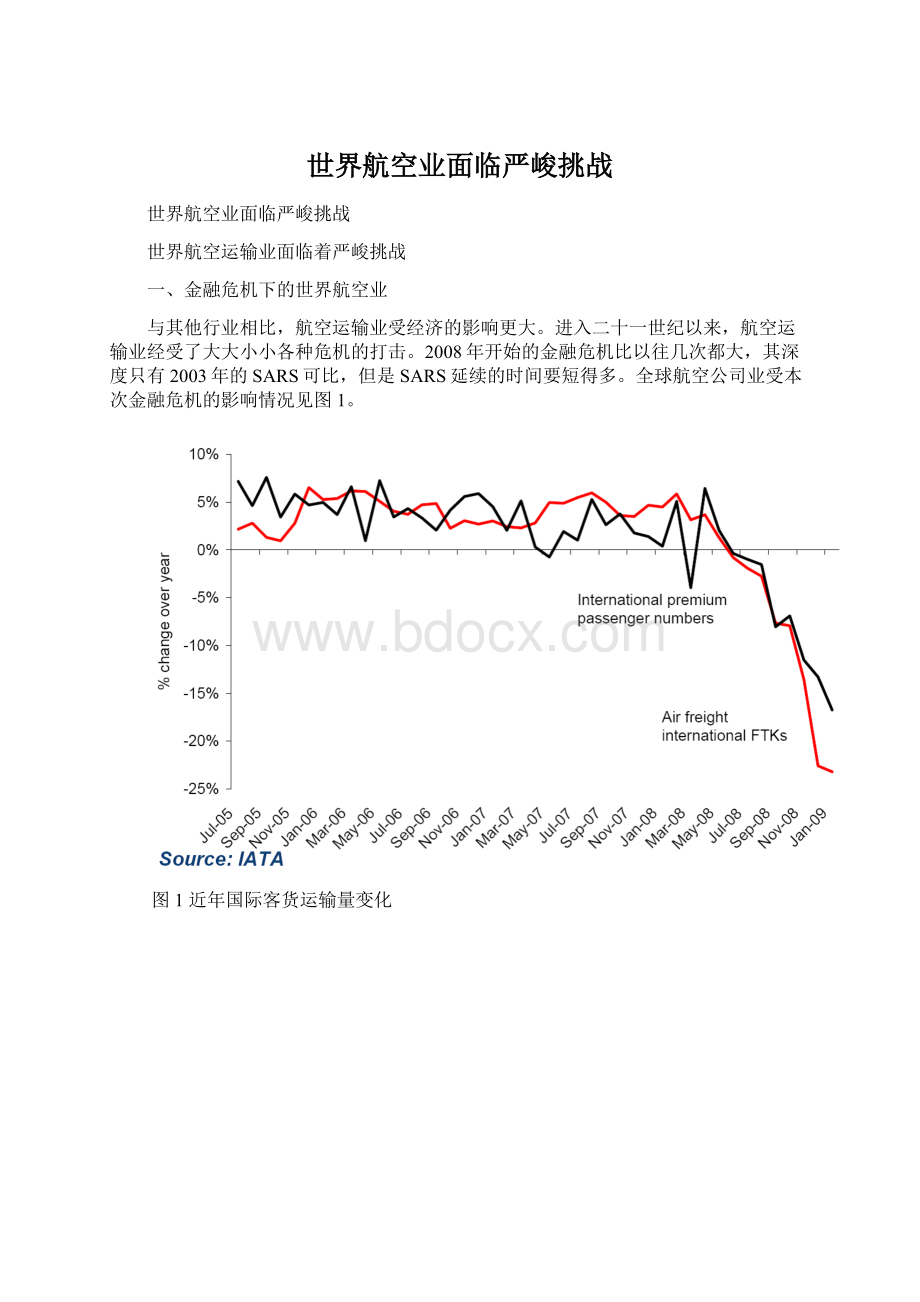 世界航空业面临严峻挑战.docx_第1页