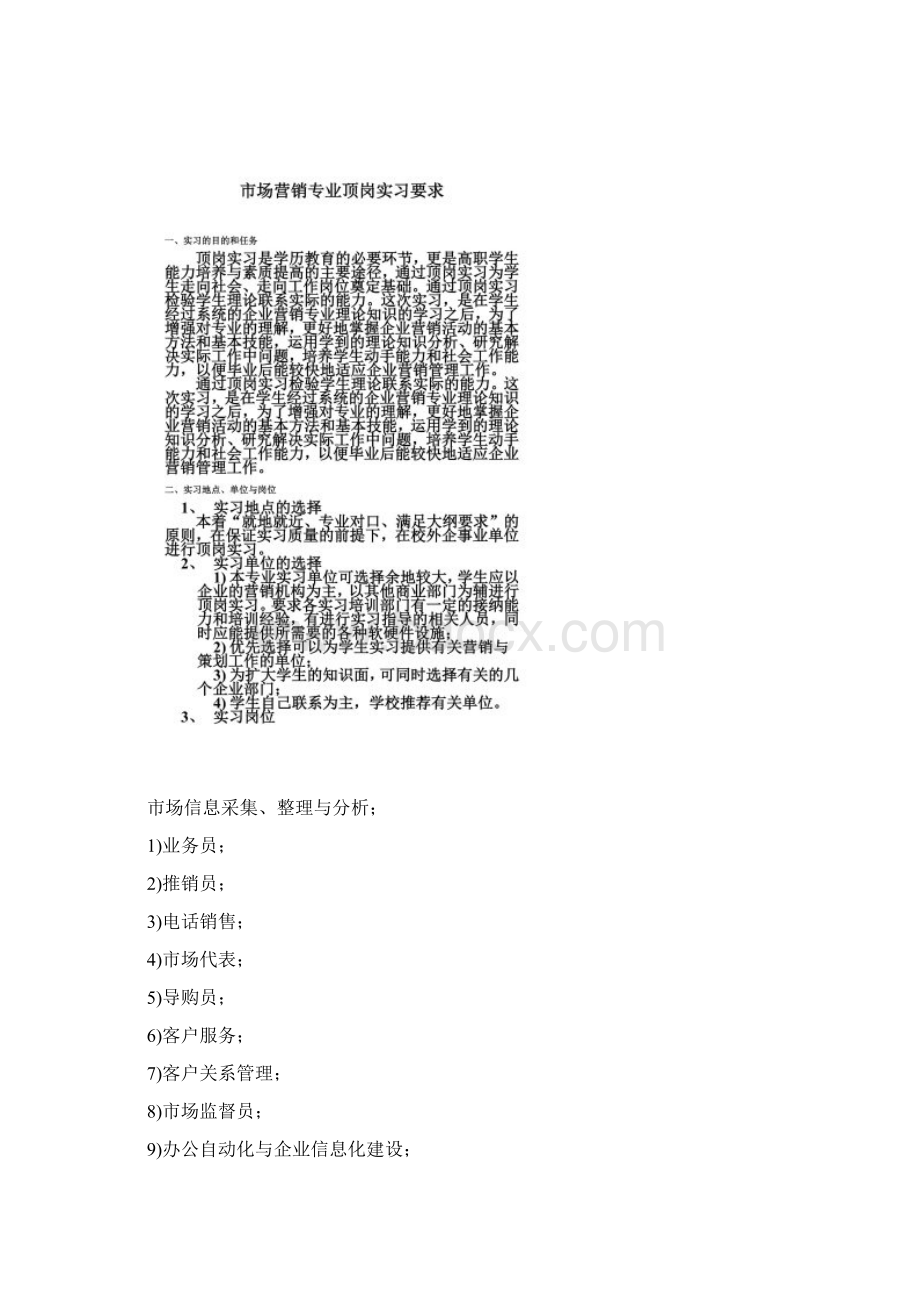 市场营销专业顶岗实习手册131025Word格式.docx_第2页