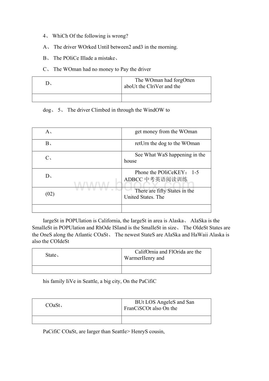 中考英语阅读理解训练共16篇及答案.docx_第2页