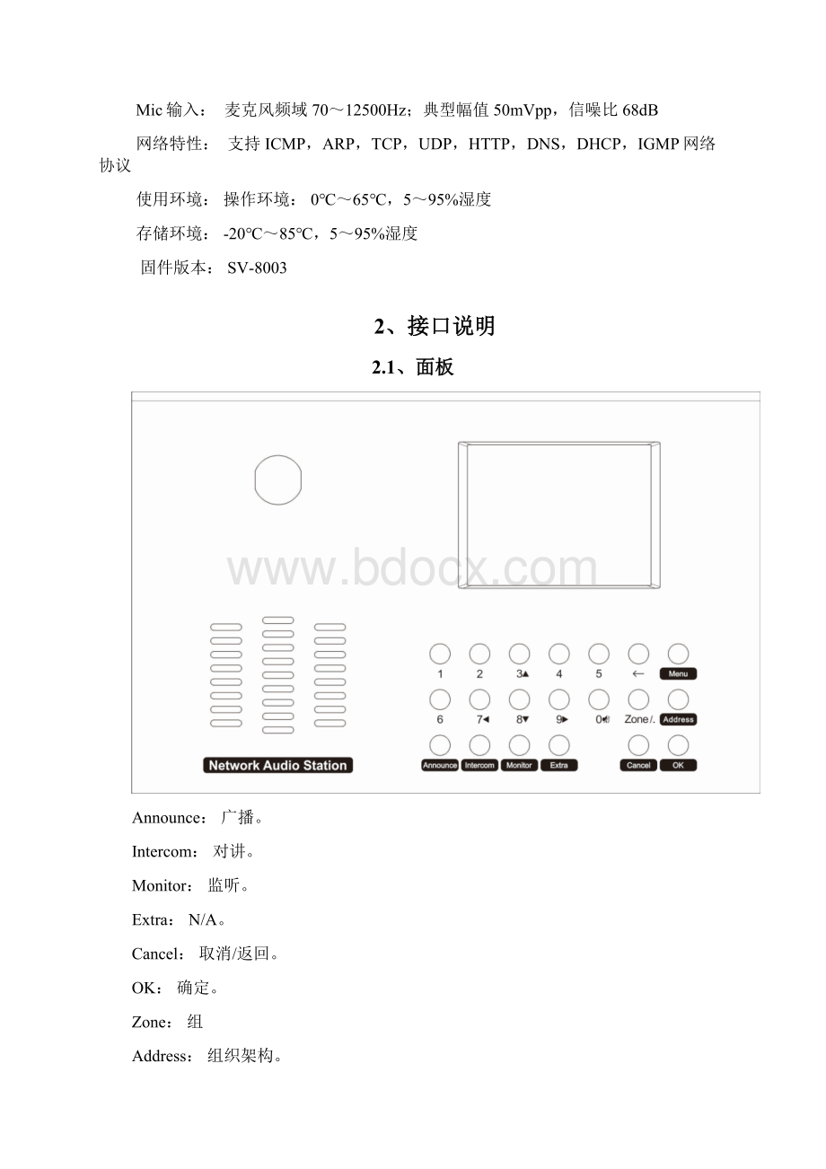 IP寻呼话筒SV8003使用手册Word下载.docx_第3页