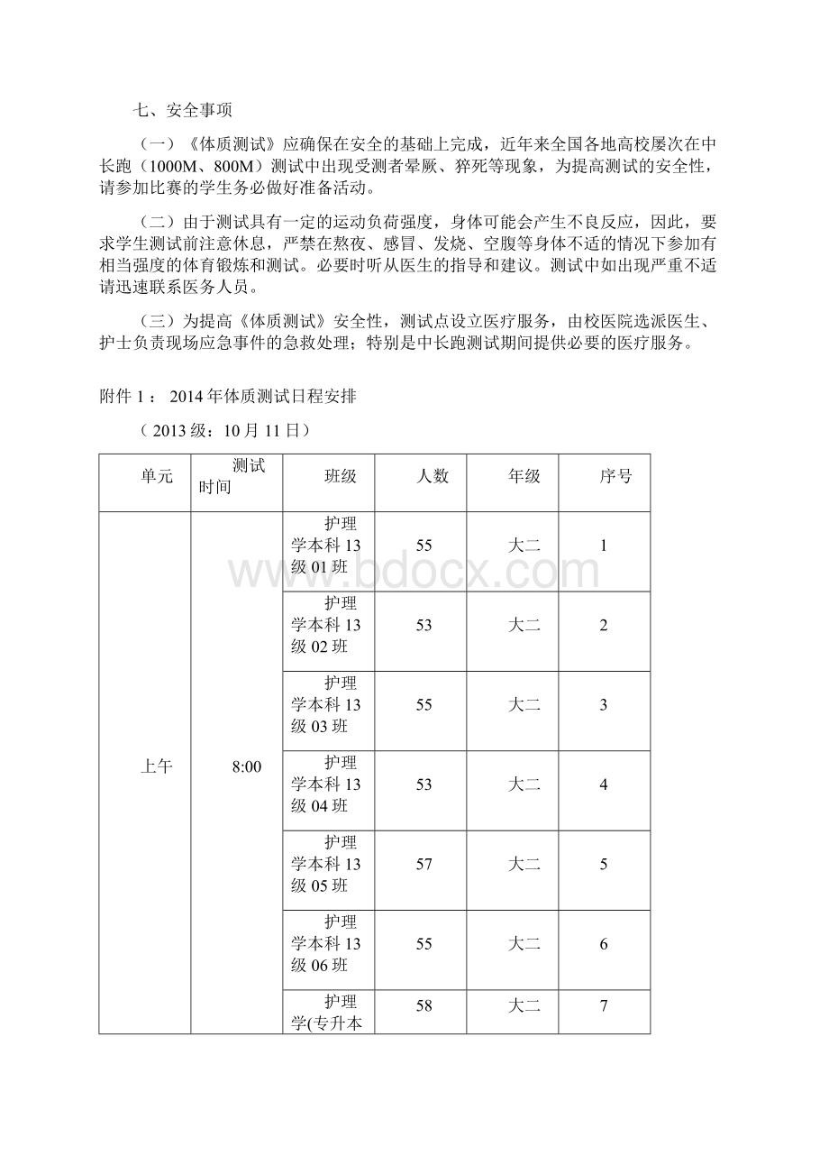 山东中医药大学体测实施方案Word下载.docx_第3页