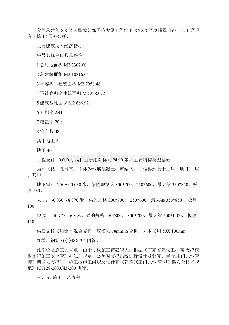 国防大厦高支摸施工方案.docx_第2页