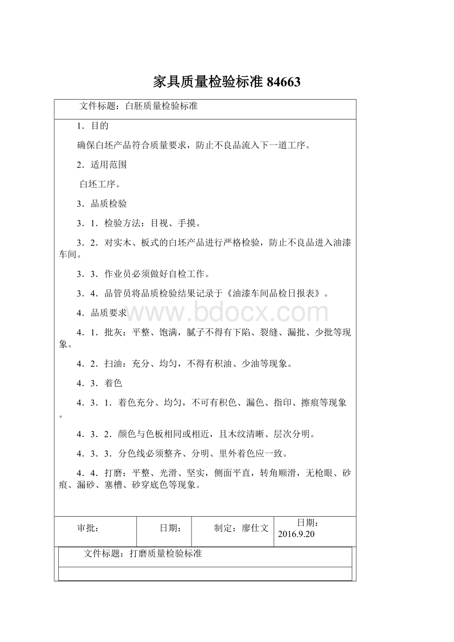 家具质量检验标准84663.docx_第1页