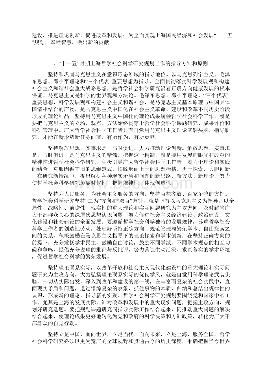 上海市哲学社会科学研究十一五规划工作要点.docx_第2页