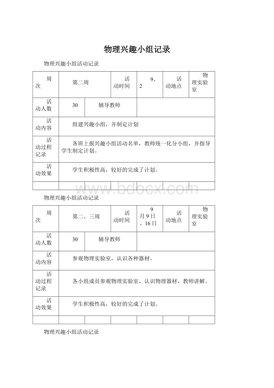 物理兴趣小组记录.docx_第1页