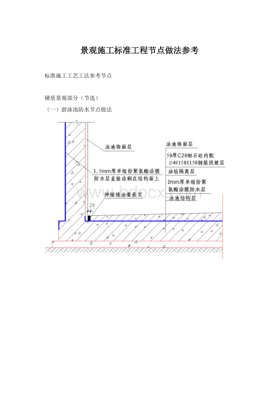 景观施工标准工程节点做法参考Word文档下载推荐.docx