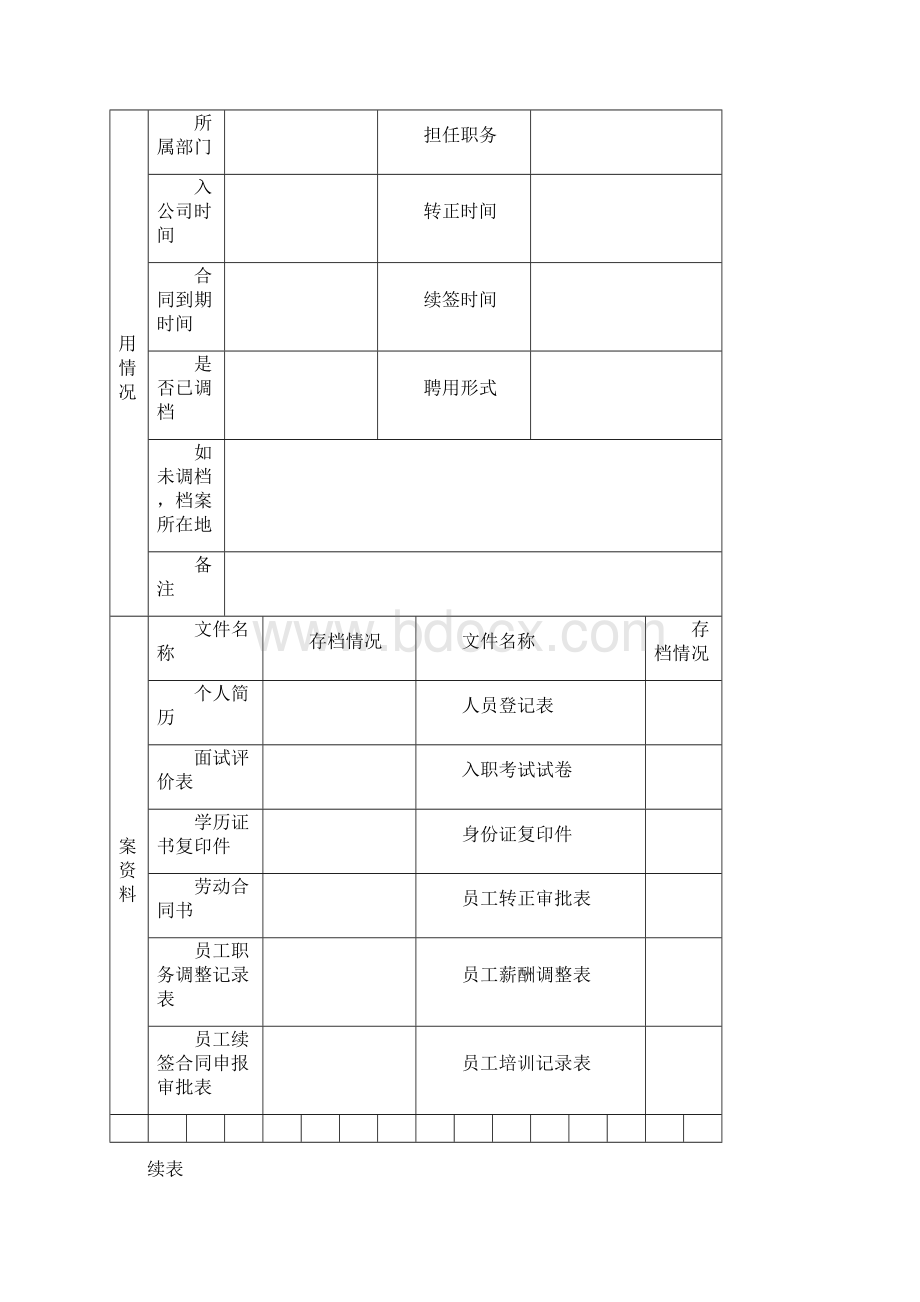 人事事务管理表格.docx_第2页