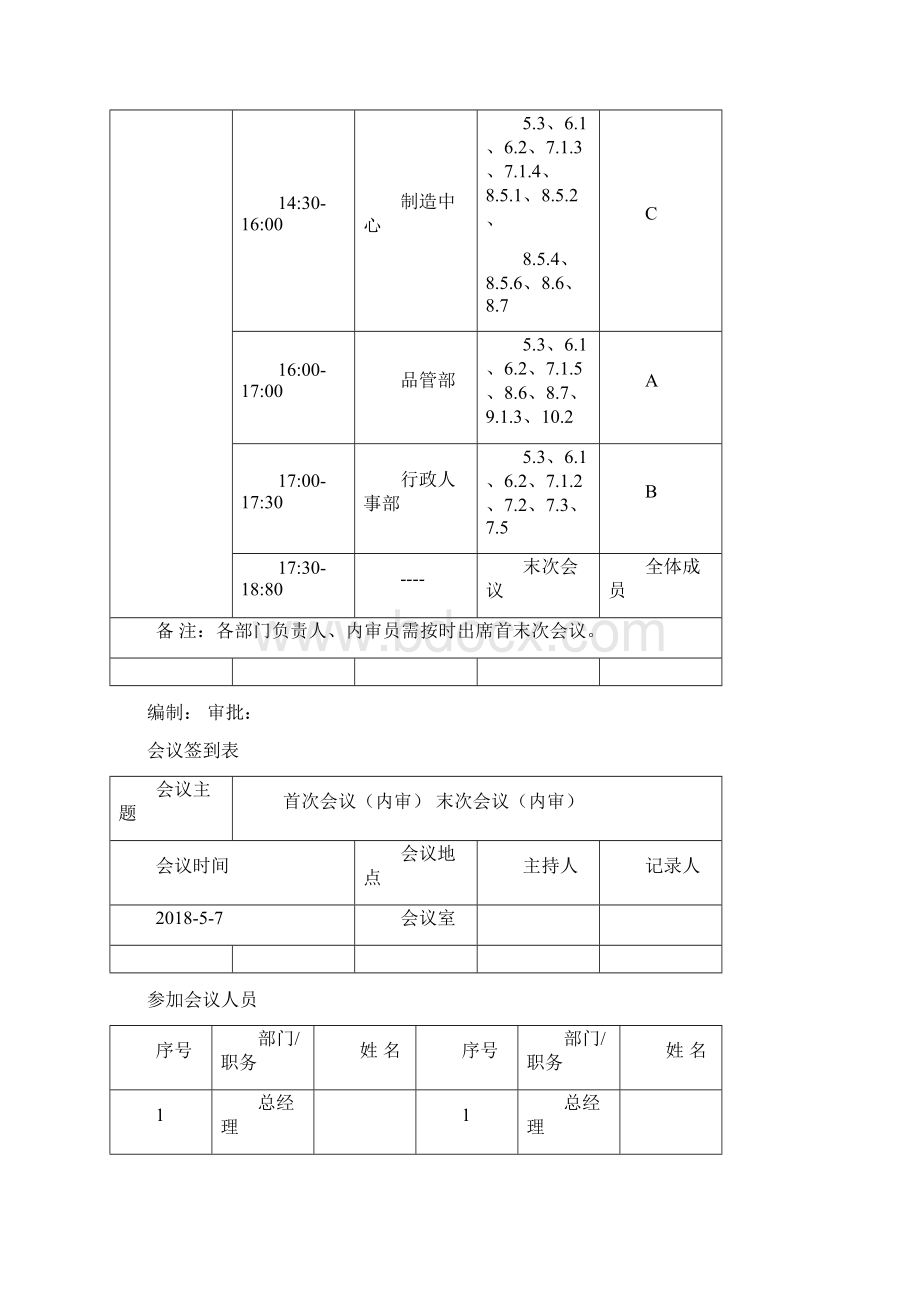 ISO9001版内审简单完整易改版.docx_第3页