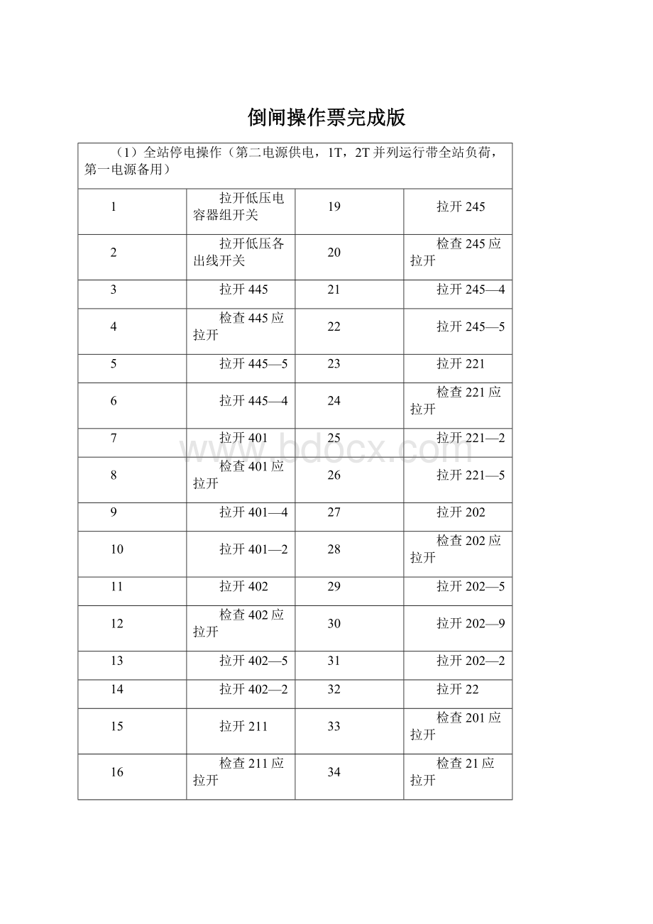 倒闸操作票完成版Word文档格式.docx_第1页