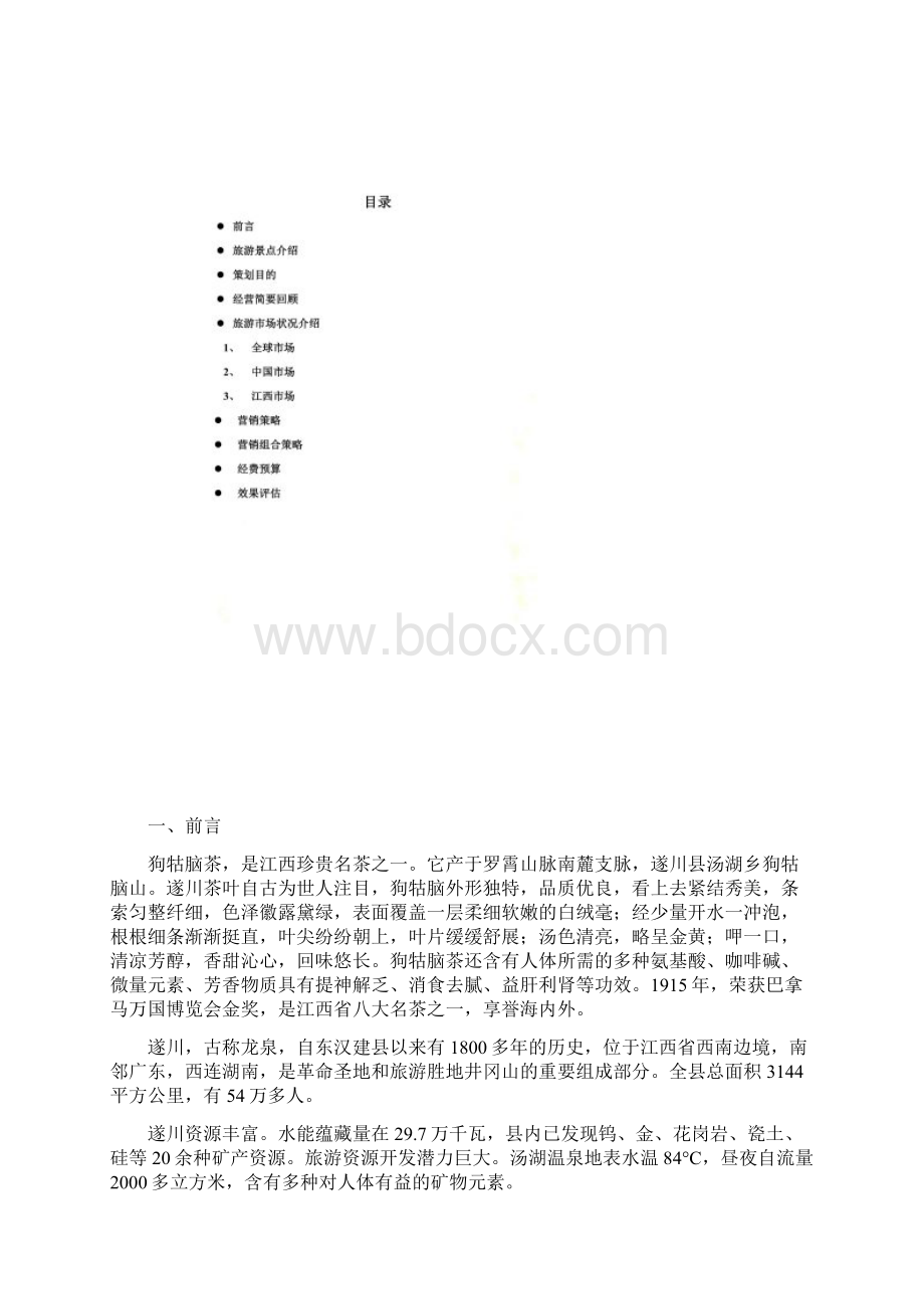 狗牯脑茶园风情景区营销策划方案Word文件下载.docx_第2页