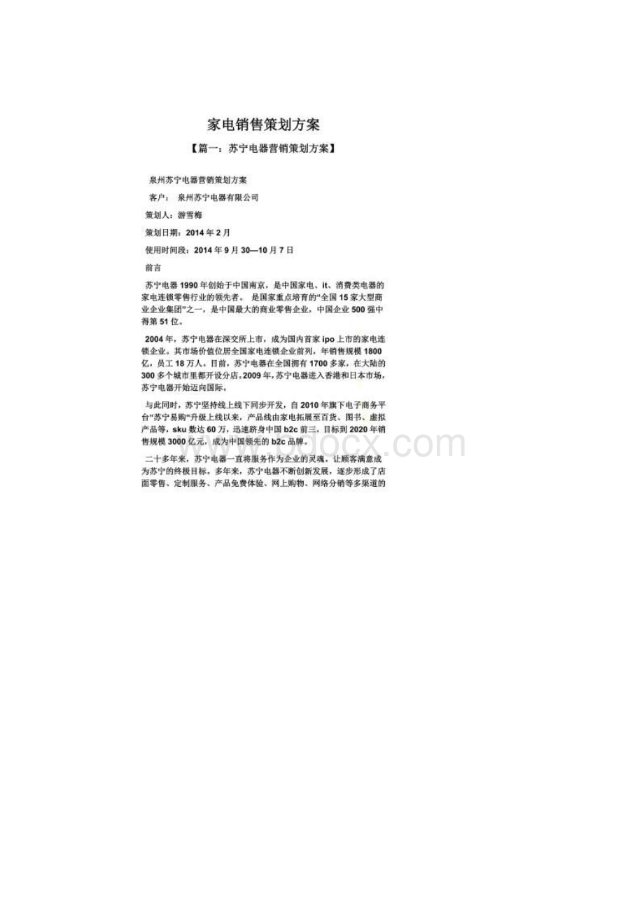 家电销售策划方案Word文档格式.docx_第2页