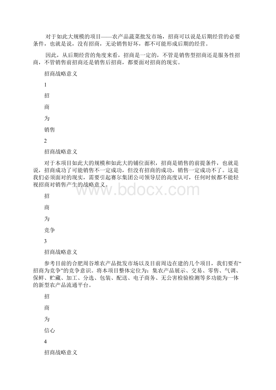 农产品批发市场招商营销策划方案文档格式.docx_第2页