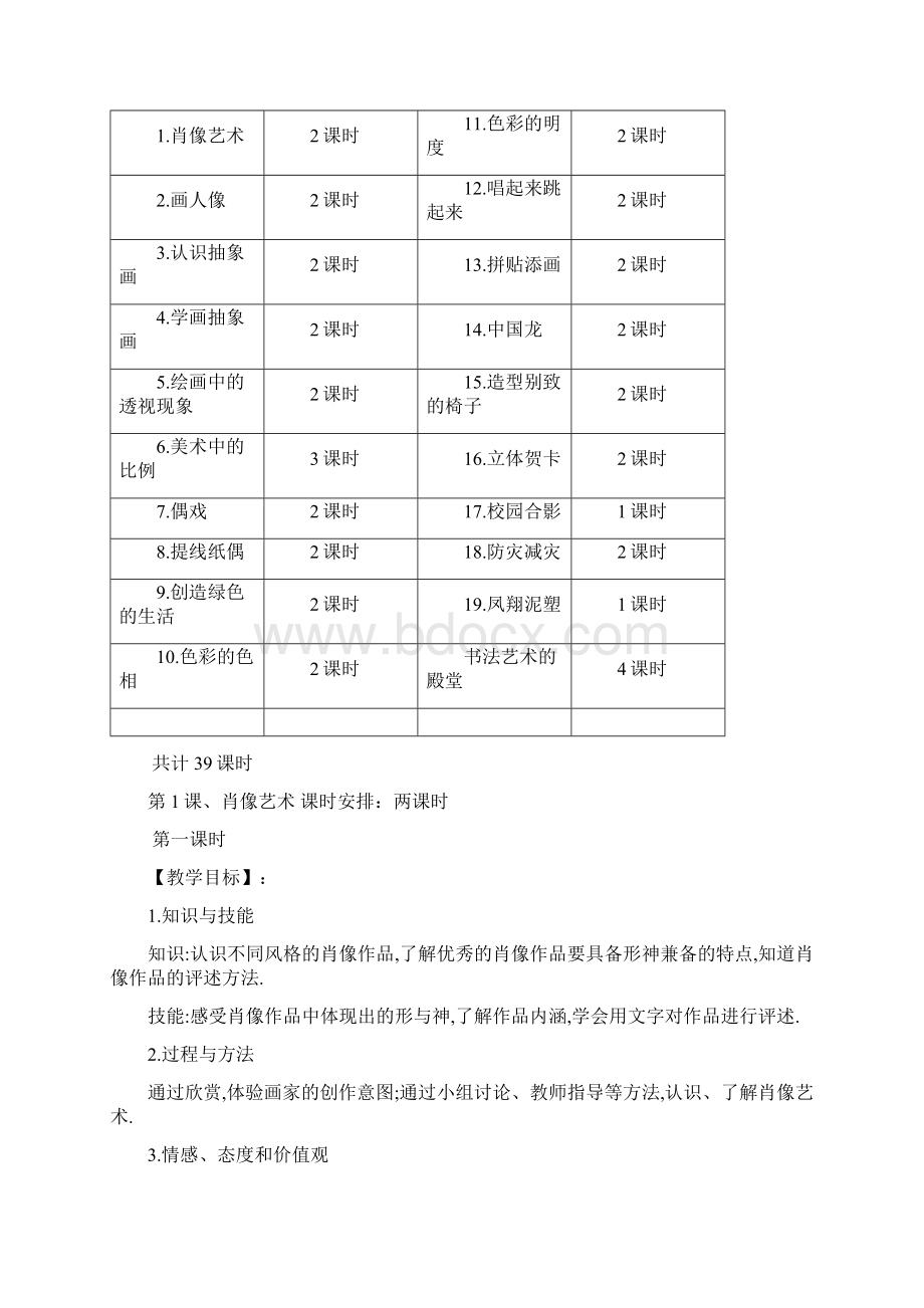 人美版美术教案五年级上Word文档下载推荐.docx_第2页