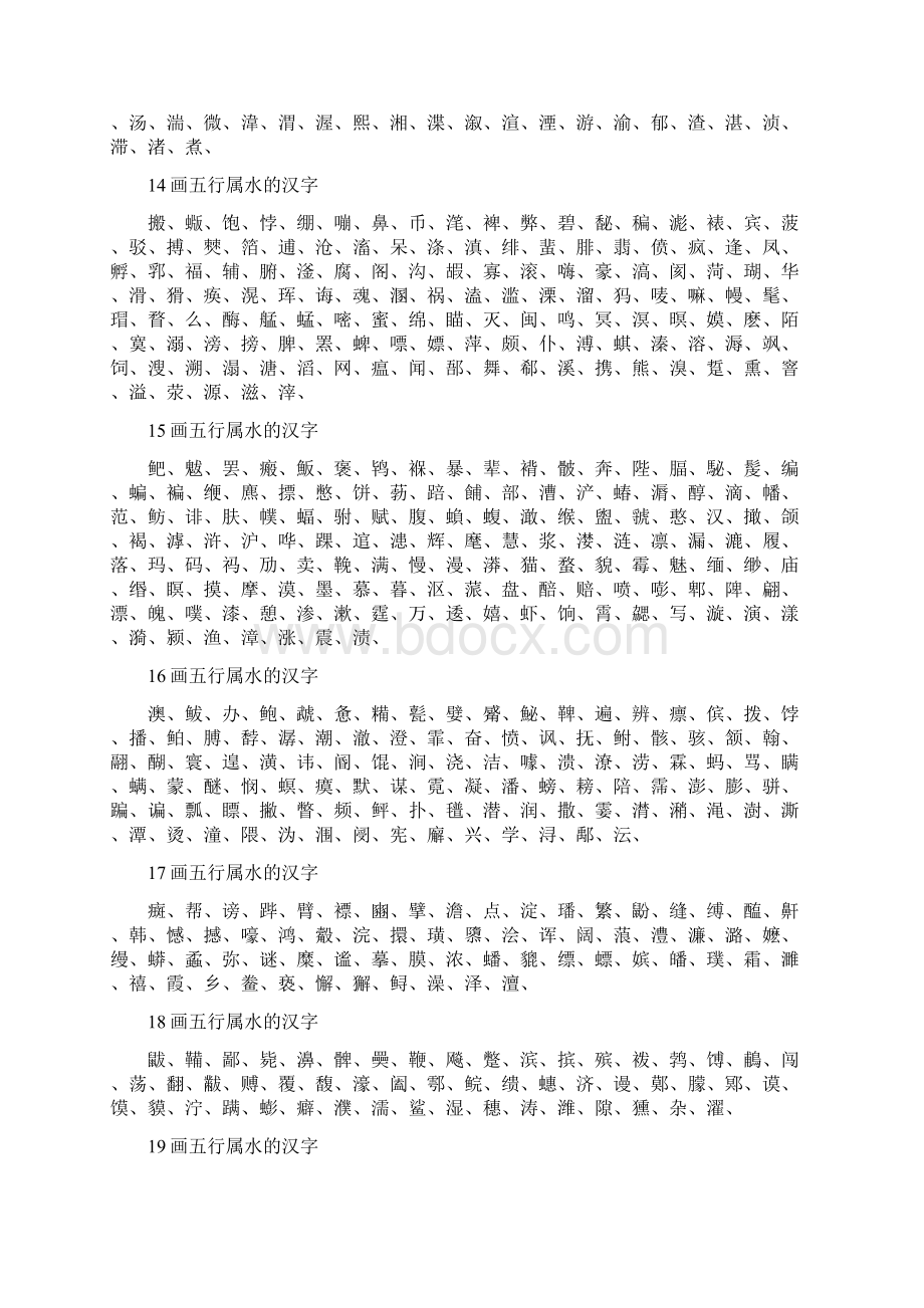 五行属水的汉字大全之欧阳德创编.docx_第3页