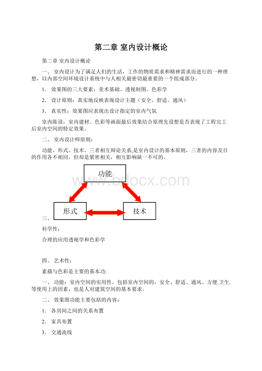 第二章 室内设计概论Word文档下载推荐.docx