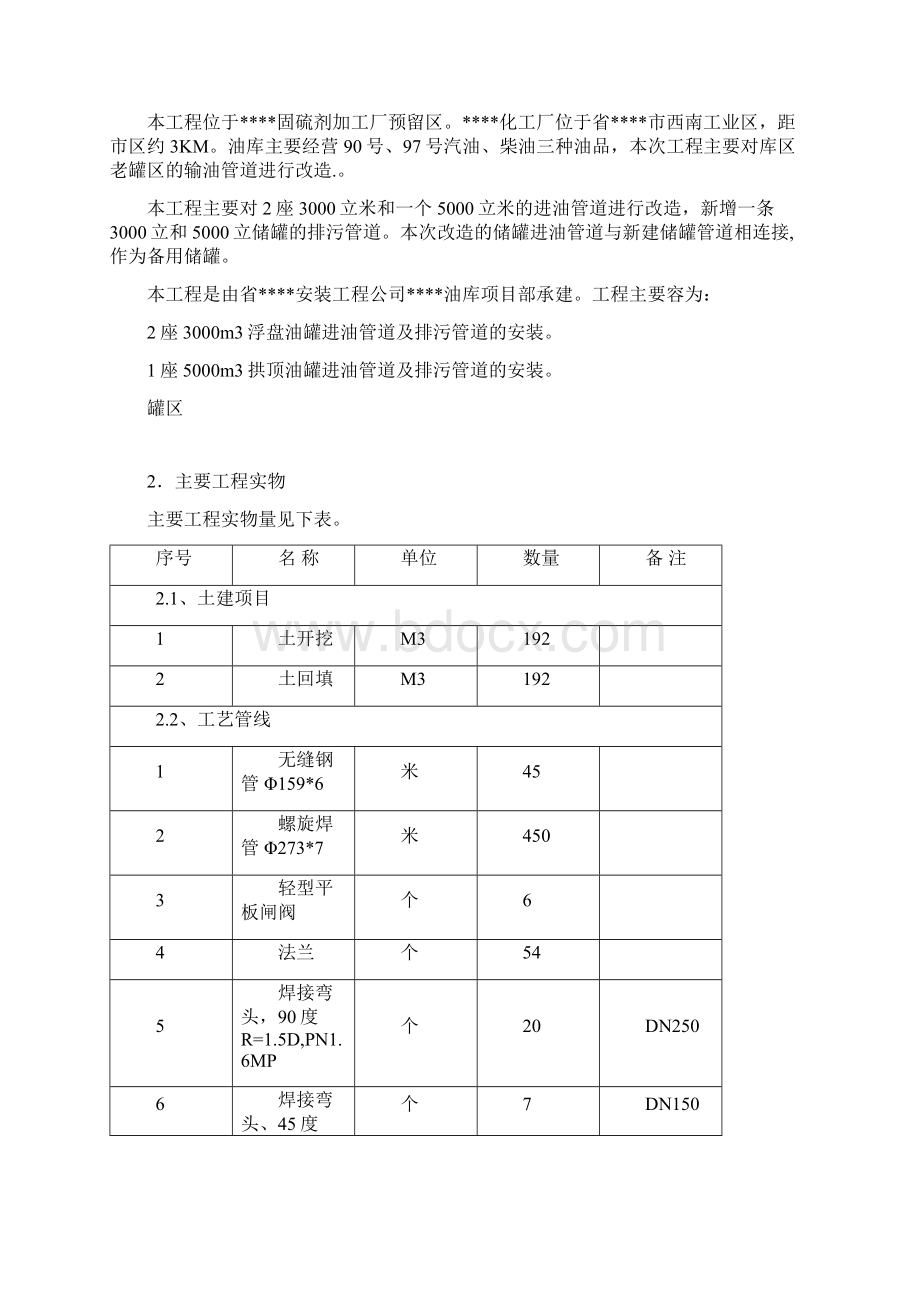 油库输油管线改造施工组织设计.docx_第2页