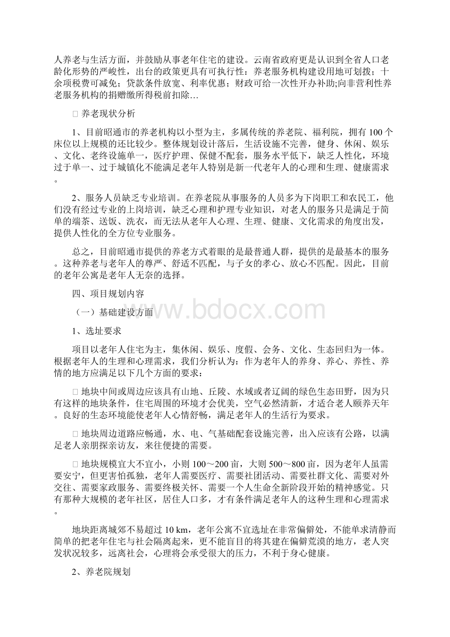 综合养老服务机构筹建规划项目可行性报告.docx_第3页