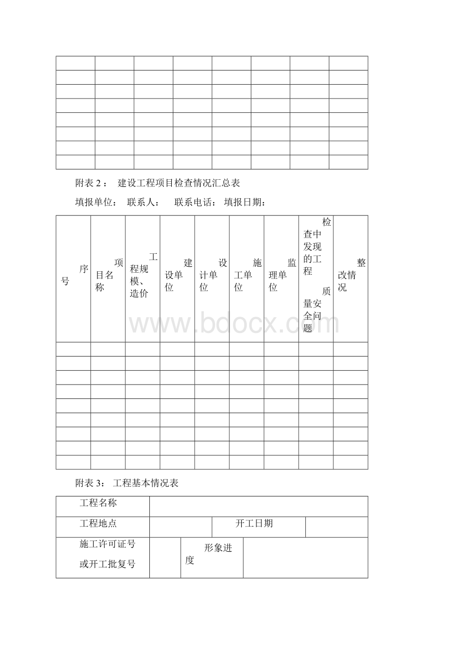 百日集中整治行动检查表格Word文档下载推荐.docx_第2页