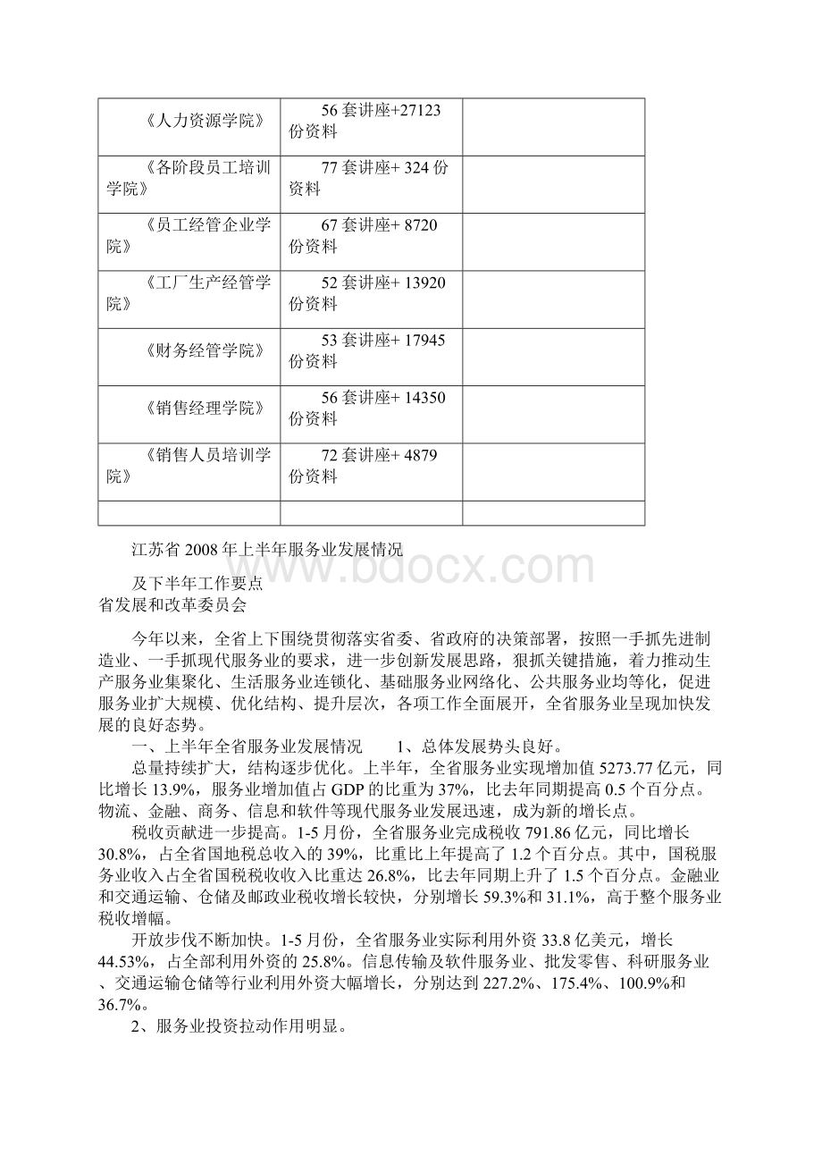 江苏省年度上半年服务业发展情况及下半年工作要点Word格式文档下载.docx_第2页