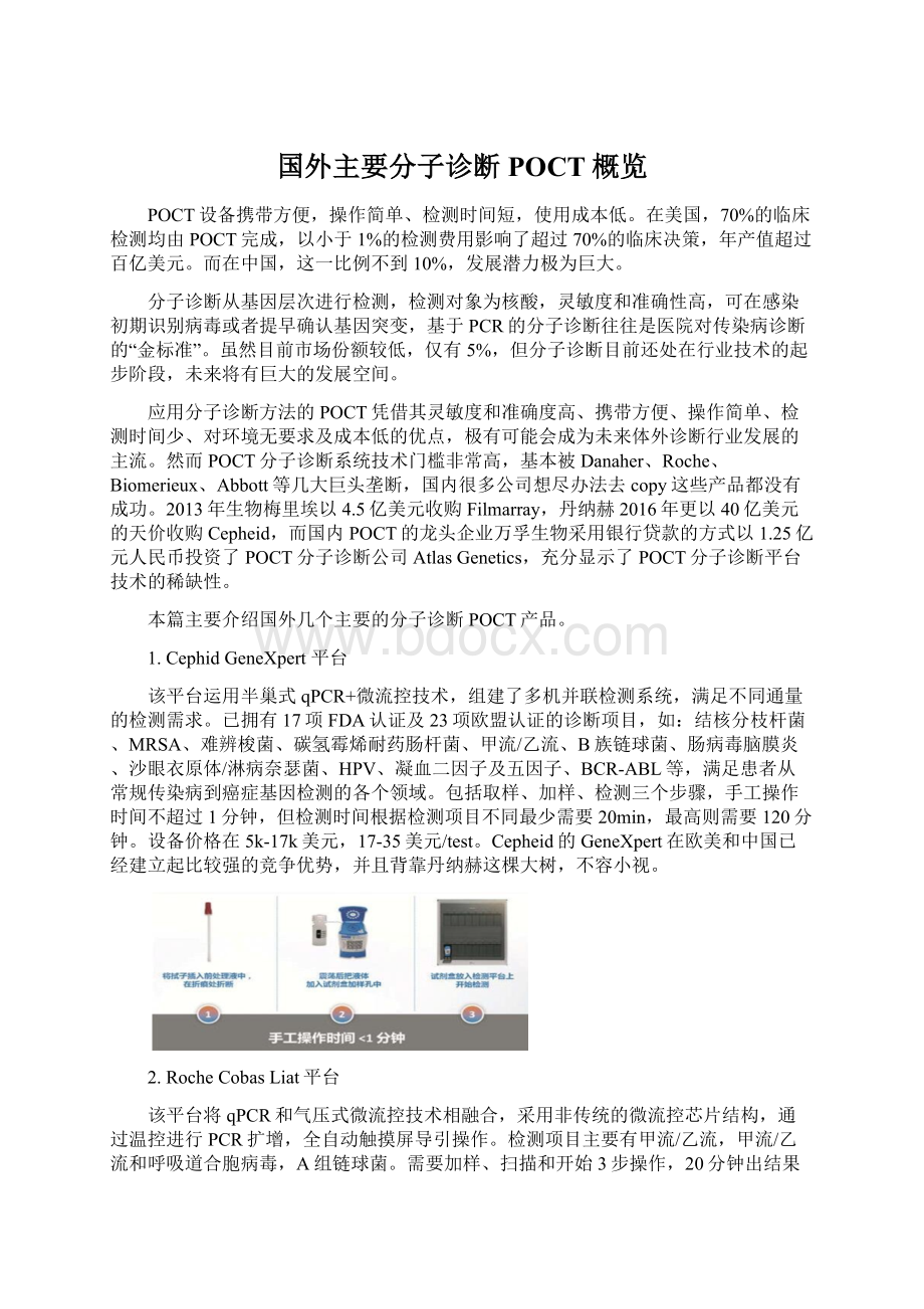 国外主要分子诊断POCT概览.docx_第1页