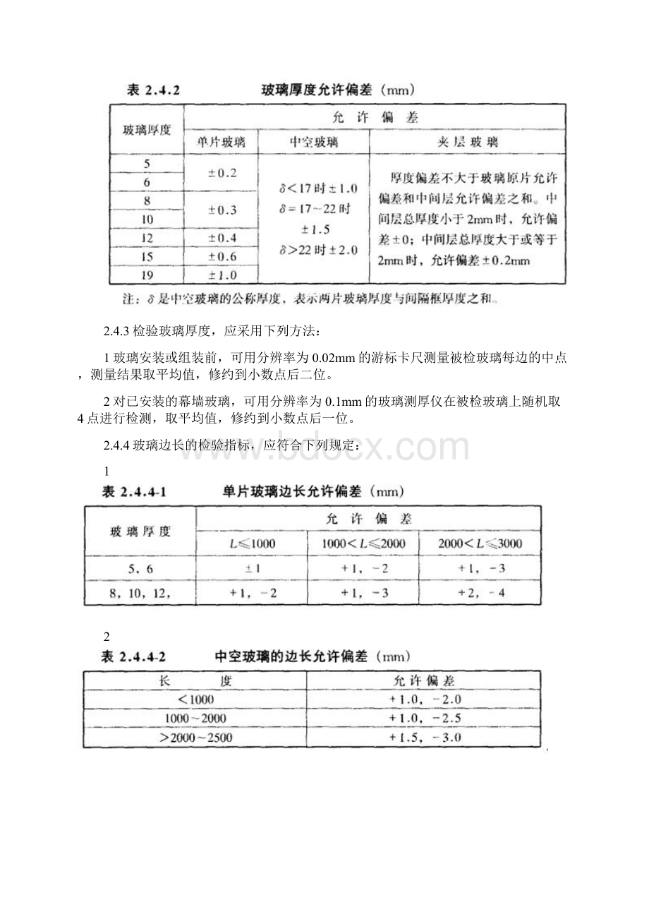 玻璃幕墙工程质量检验标准Word格式.docx_第3页