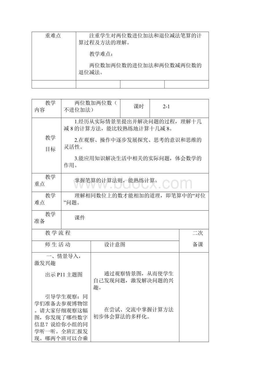 二年级上册第二单元《100以内的加法和减法》教学设计.docx_第2页