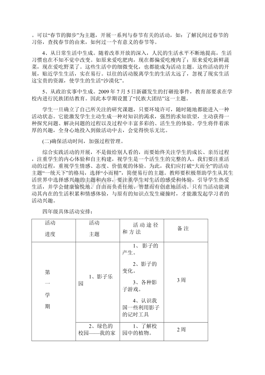 计划市东计划市东小学综合实践活动.docx_第2页