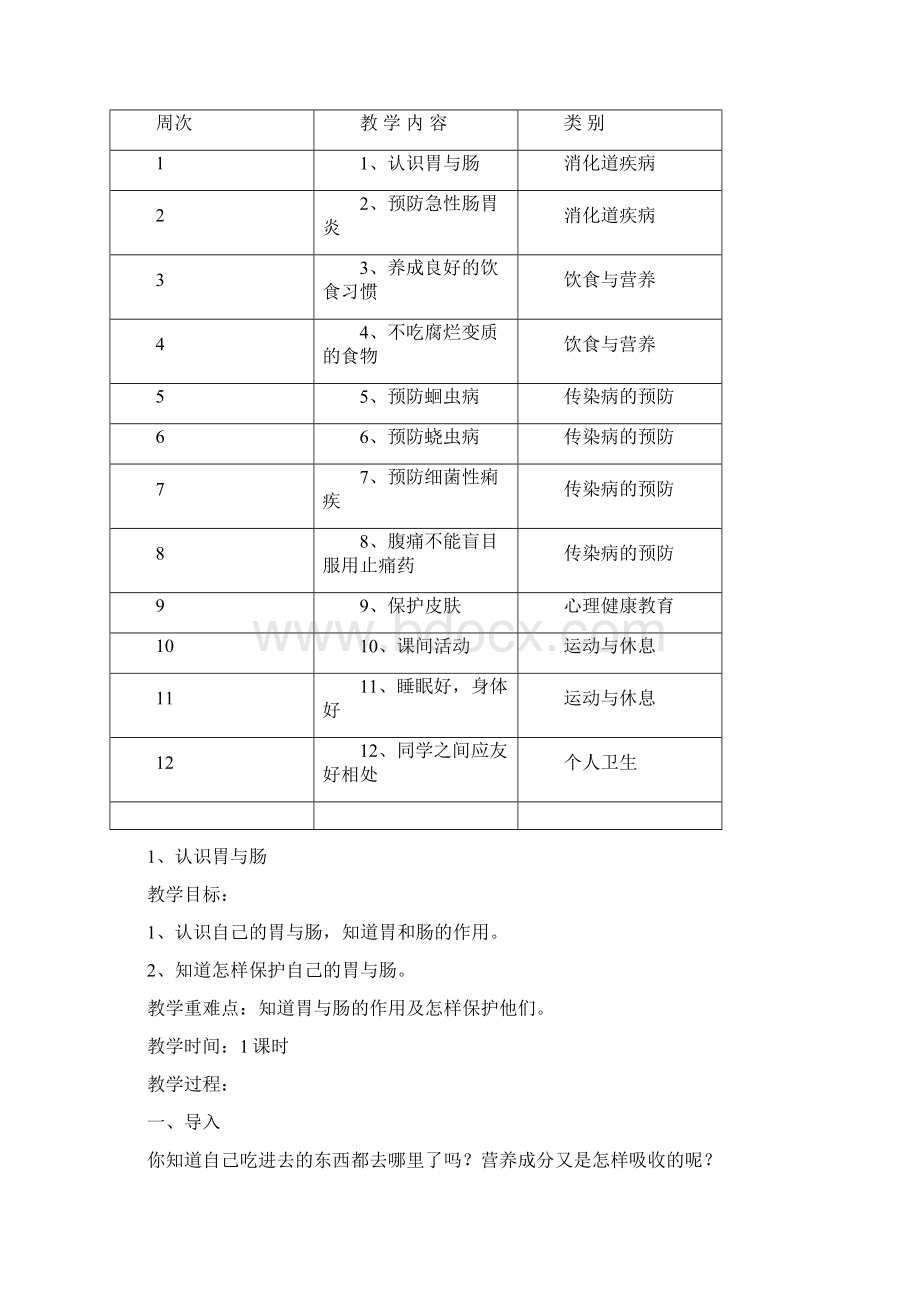 二年级上册健康教育教学计划.docx_第2页