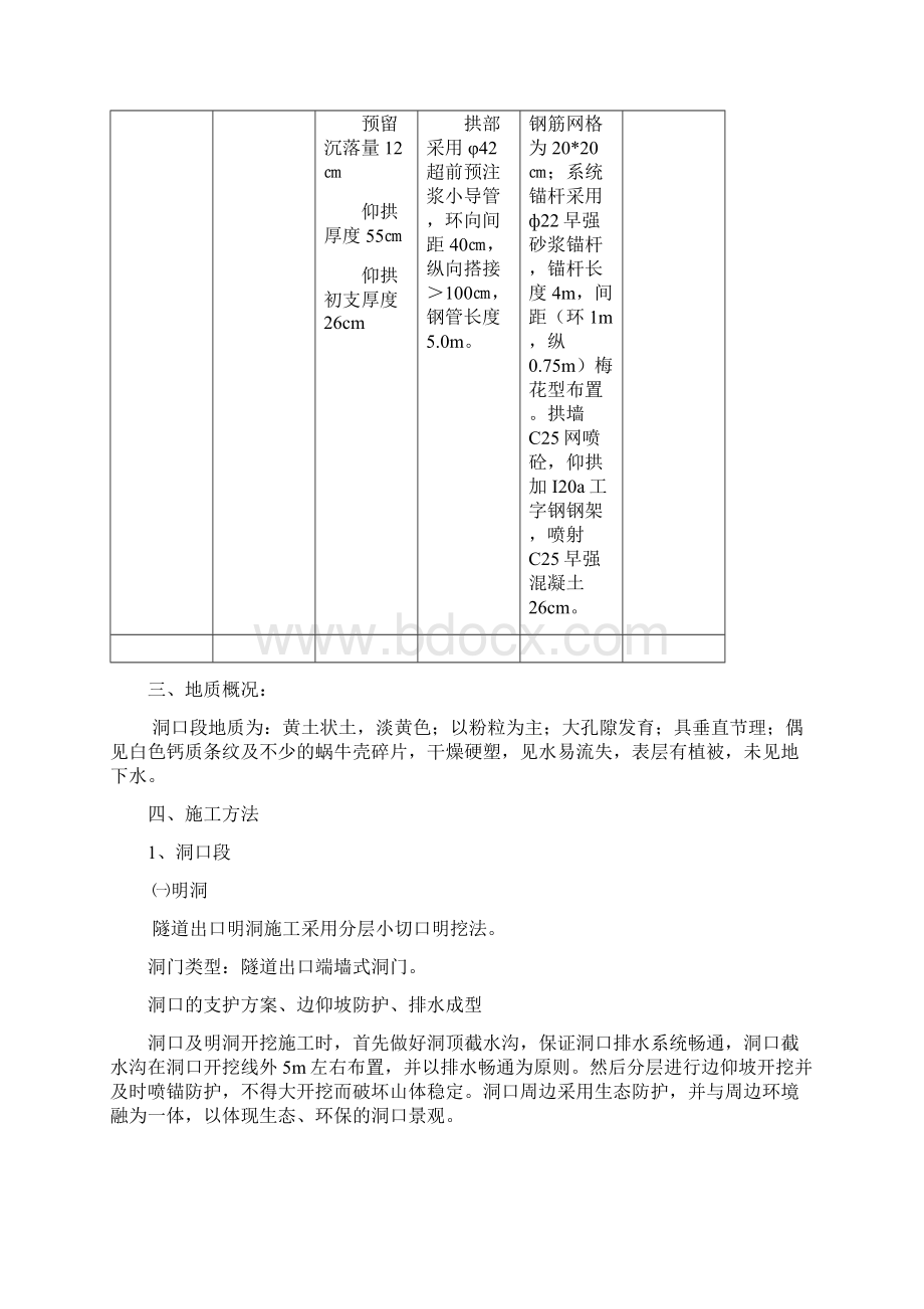 二郎山隧道进洞施工方案剖析.docx_第3页