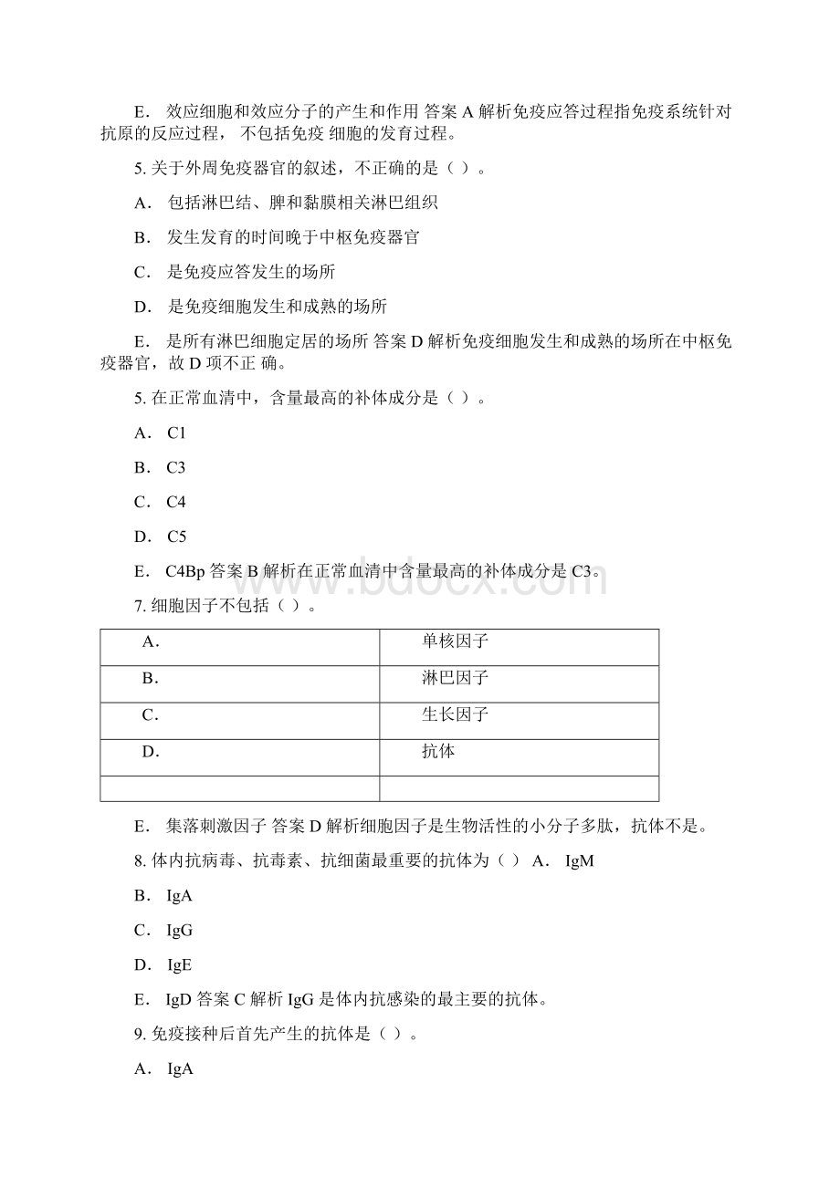 免疫学检验试题附答案Word格式文档下载.docx_第2页