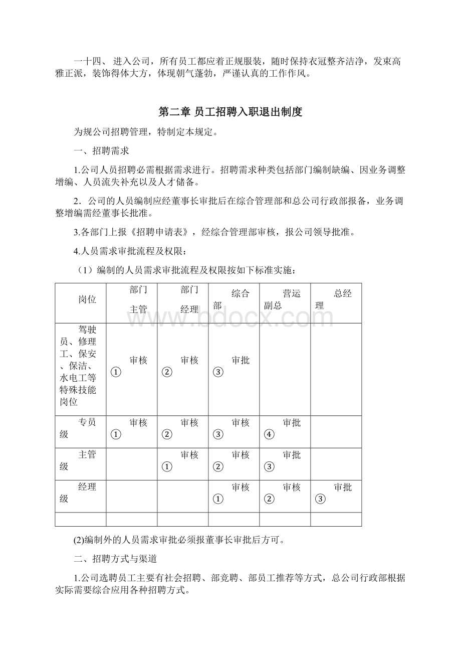 骏巍物流行政管理规章制度Word文档下载推荐.docx_第2页