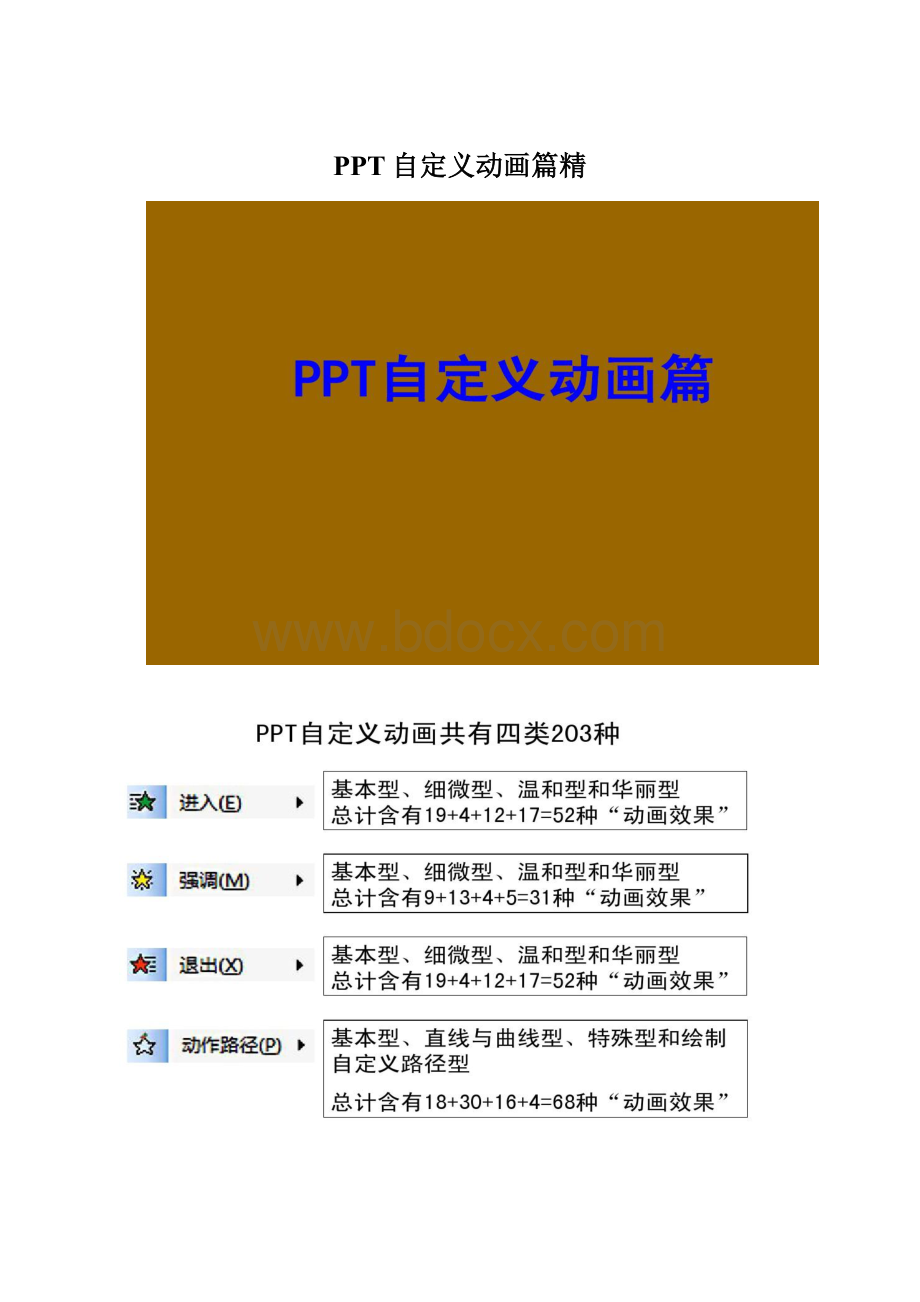 PPT自定义动画篇精.docx_第1页