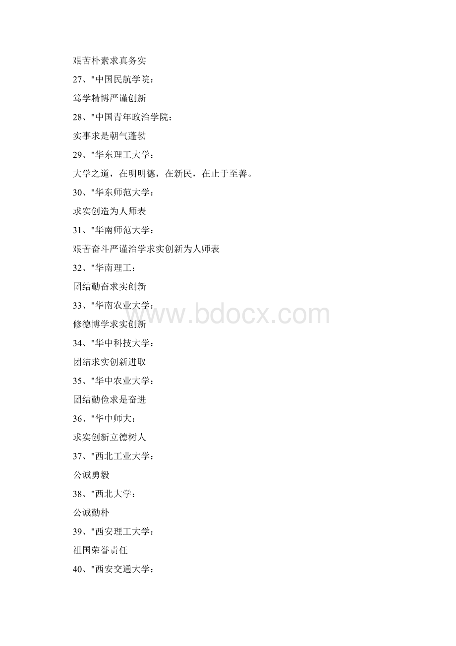 中国名牌大学校训Word文件下载.docx_第3页