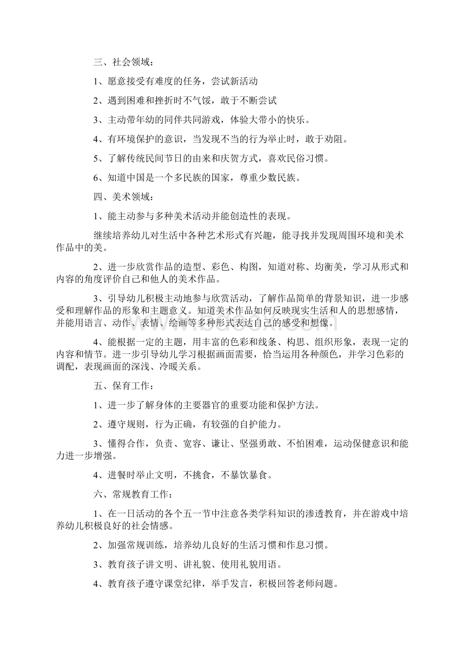 幼儿园大班教学计划.docx_第2页