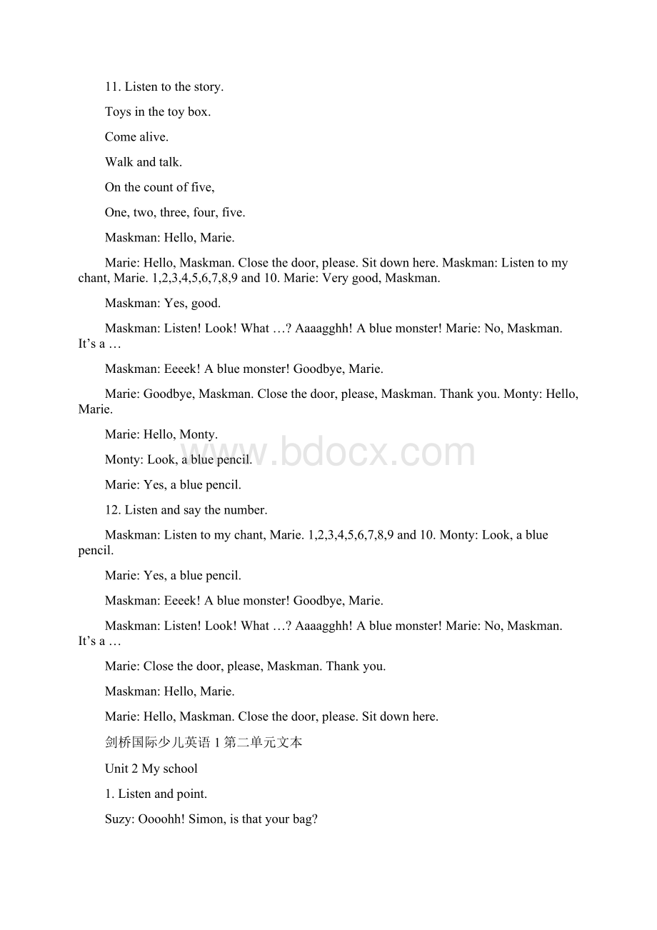 剑桥国际少儿英语第一册文本kb1.docx_第3页