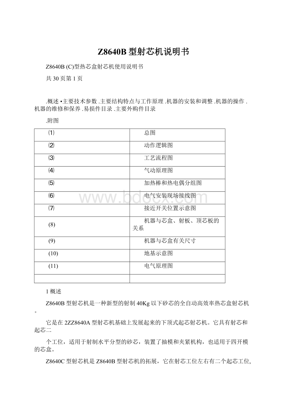 Z8640B型射芯机说明书.docx_第1页