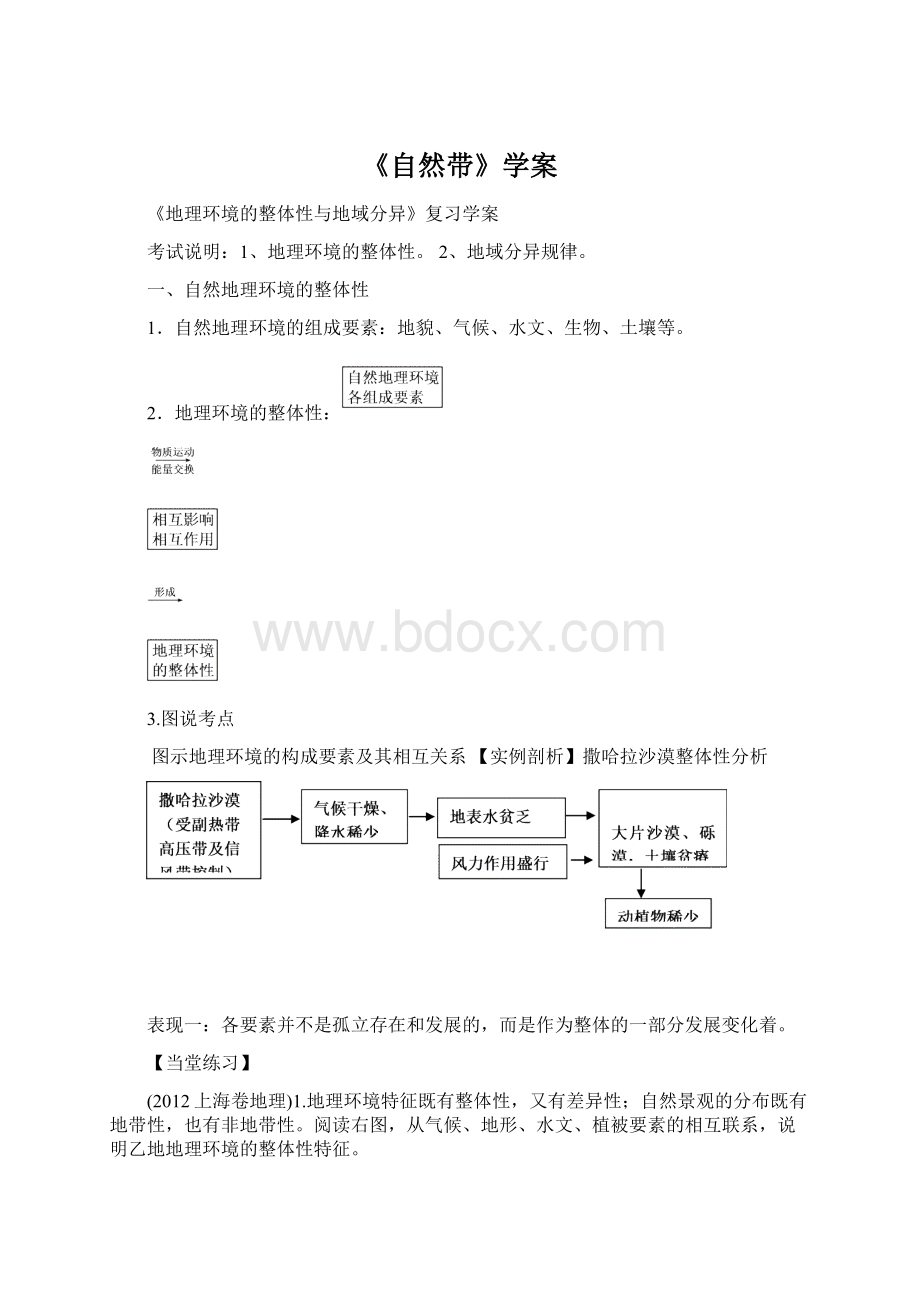 《自然带》学案.docx