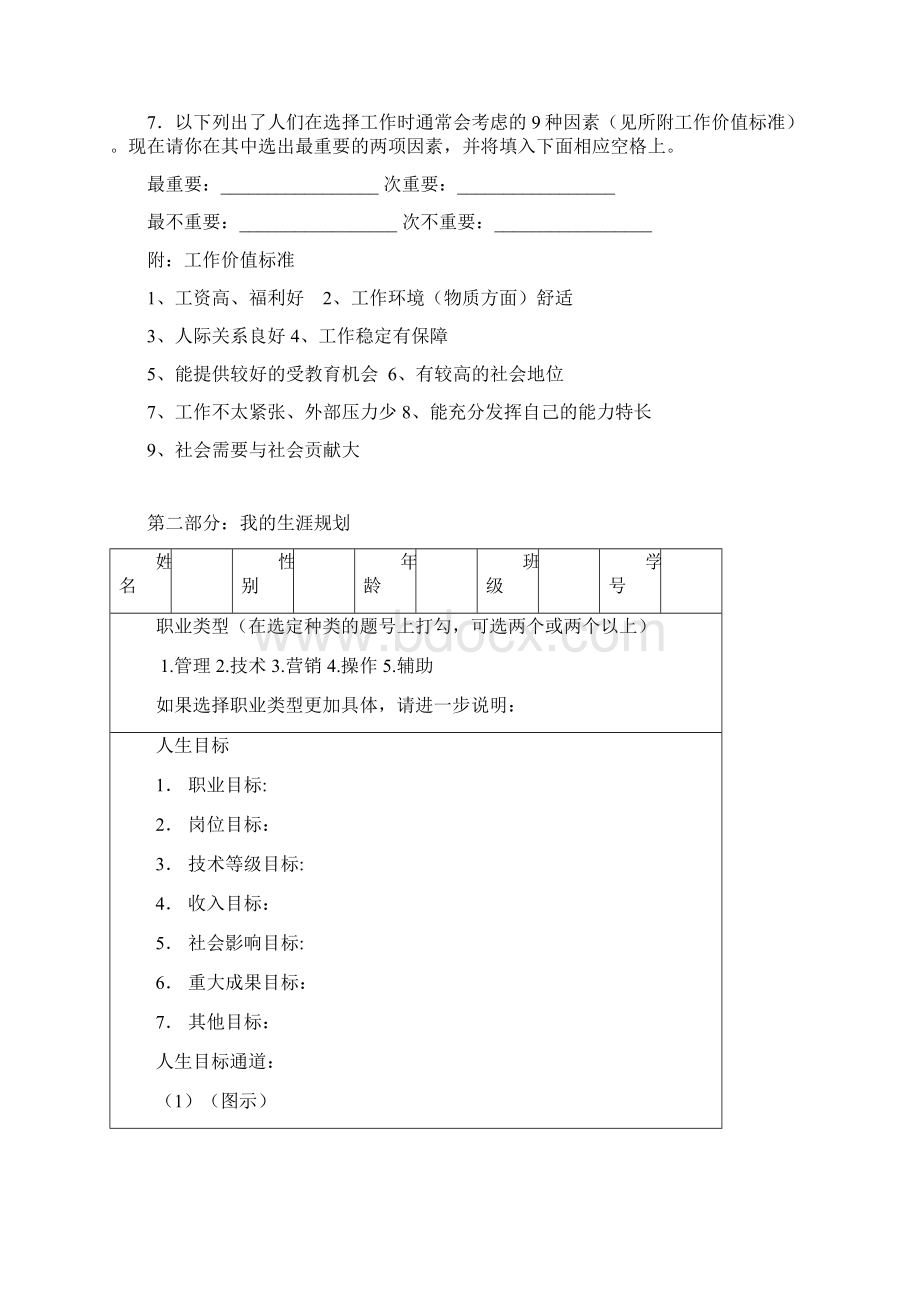 职业生涯规划表模板Word文档格式.docx_第3页