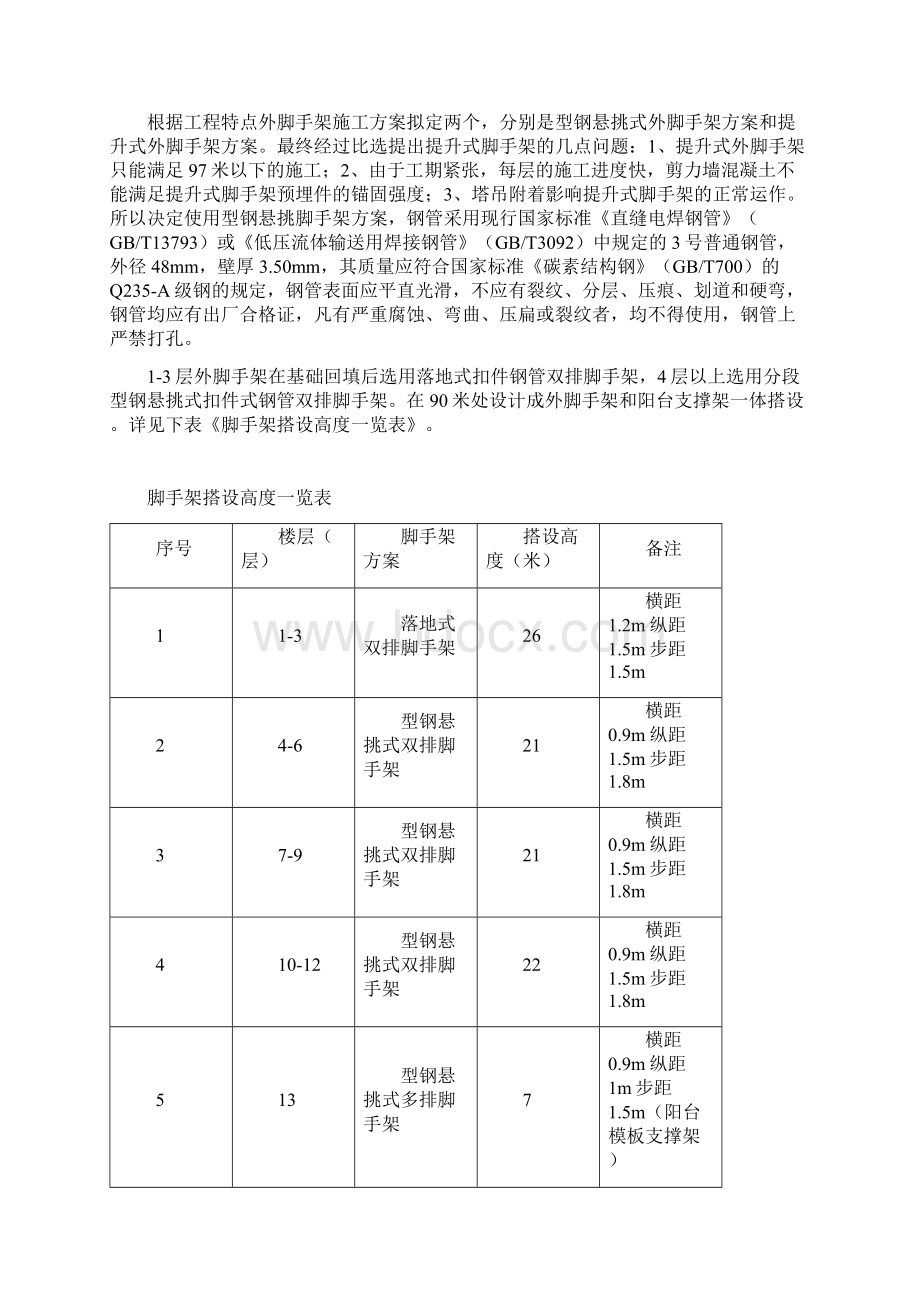 全剪力墙大层高带挑廊结构外脚手架搭设的难点分析及解决方案.docx_第2页