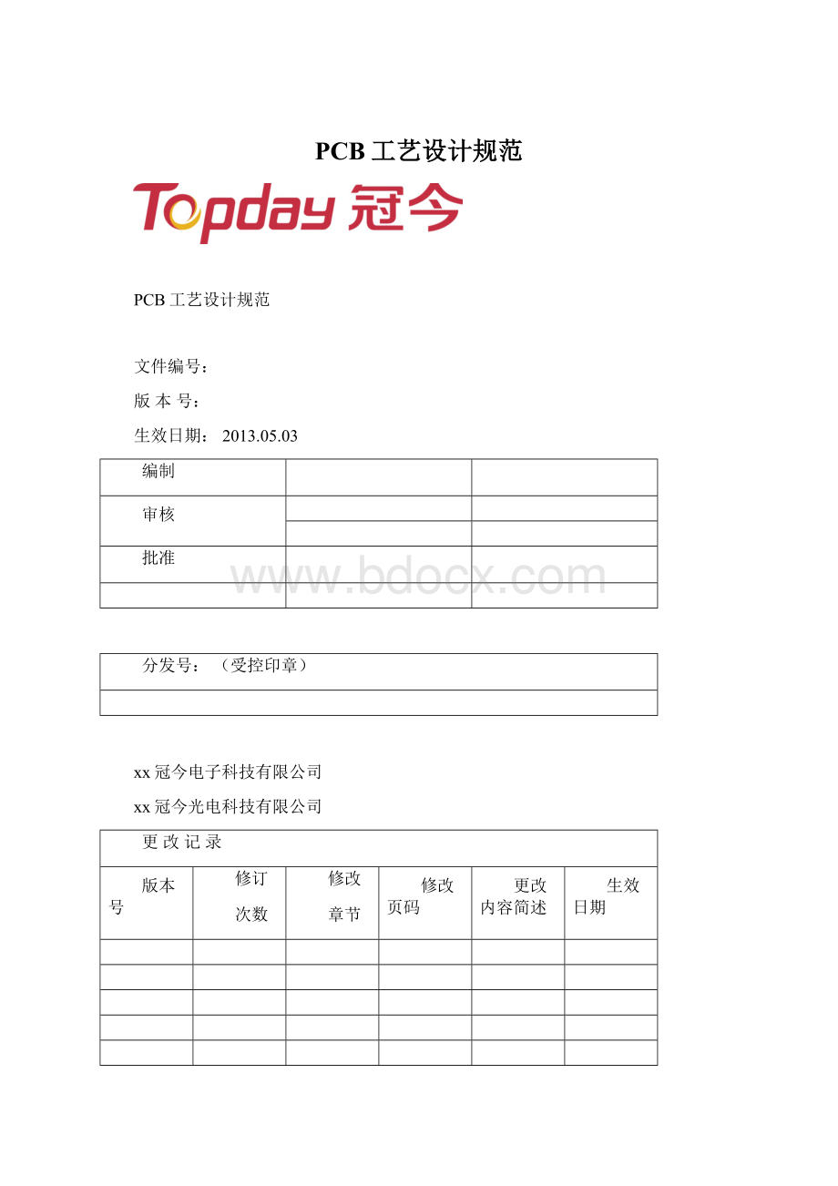 PCB工艺设计规范Word下载.docx_第1页