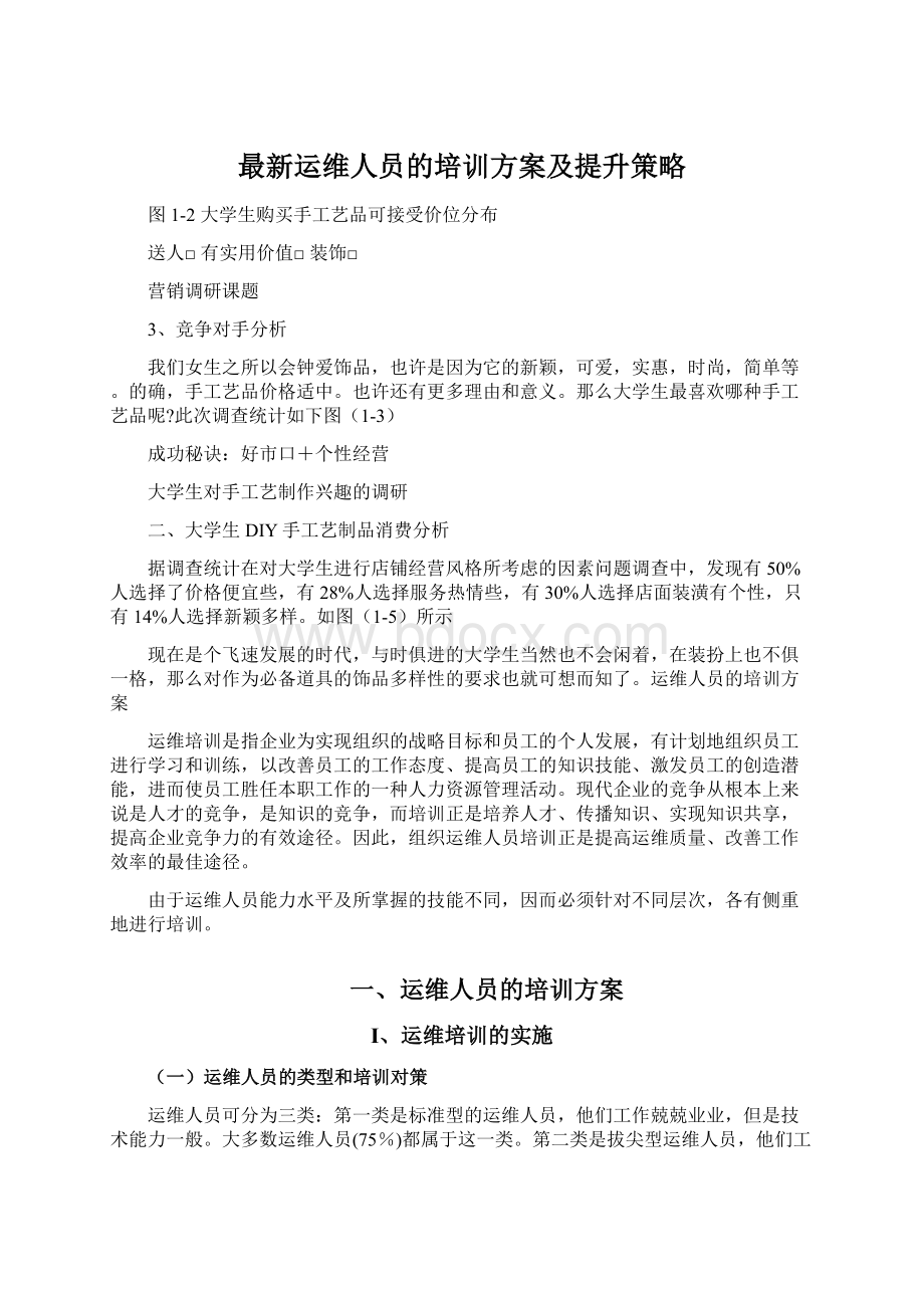 最新运维人员的培训方案及提升策略Word文档下载推荐.docx