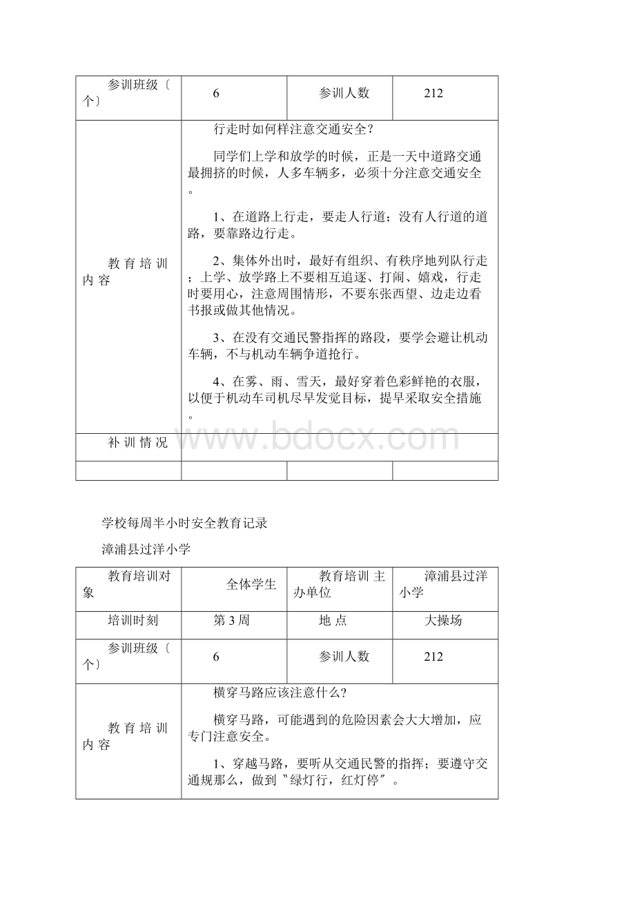 学校每周半小时安全教育记录.docx_第2页