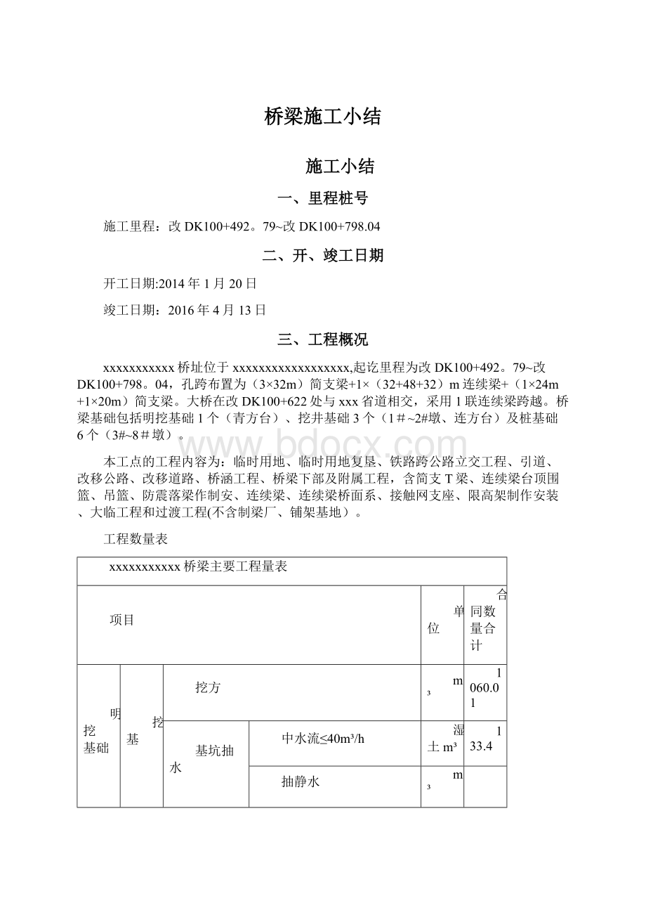 桥梁施工小结Word下载.docx_第1页