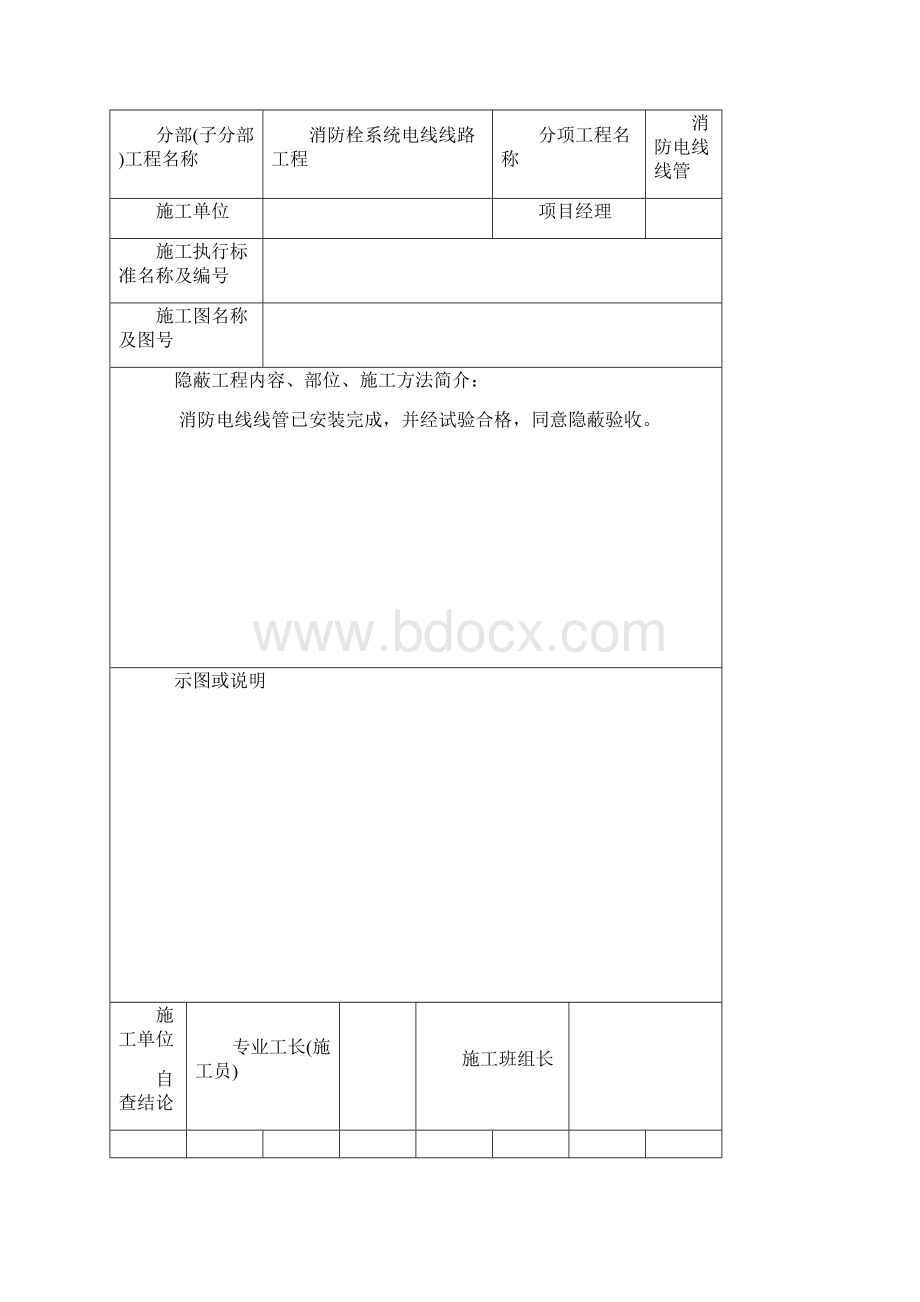 消防隐蔽工程验收记录表Word格式.docx_第3页