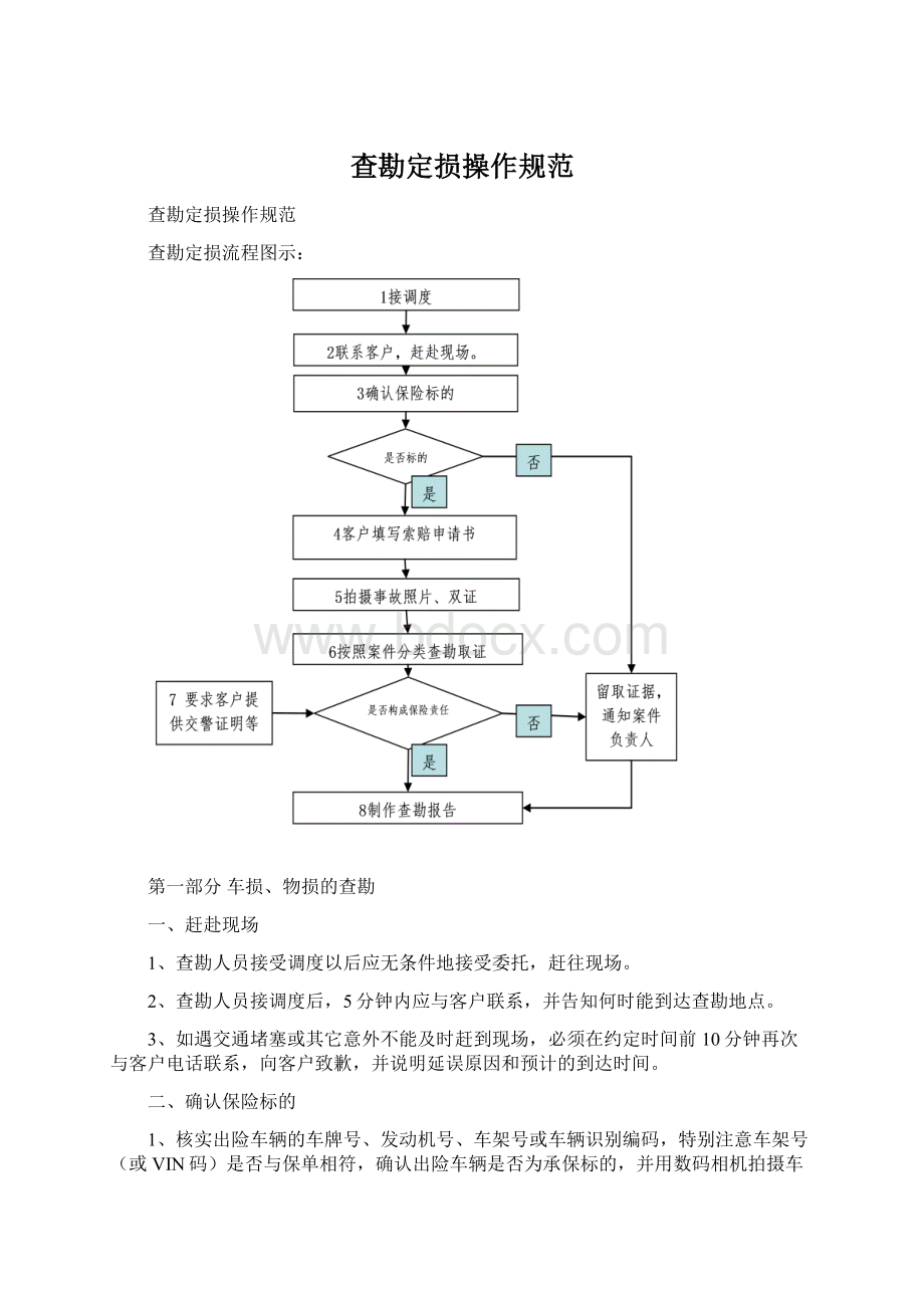 查勘定损操作规范.docx