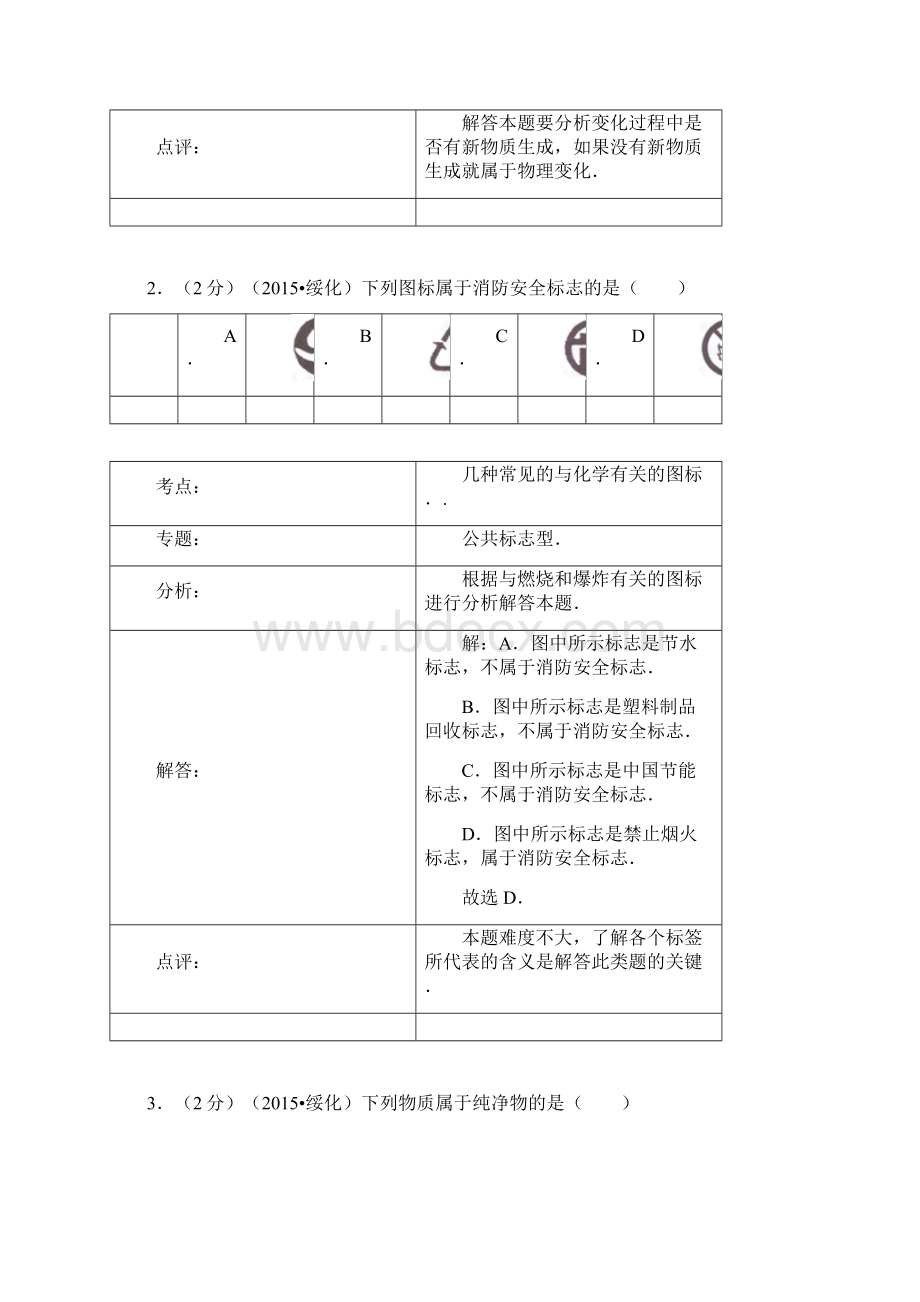 黑龙江省绥化市中考化学试题word解析版Word文档下载推荐.docx_第2页