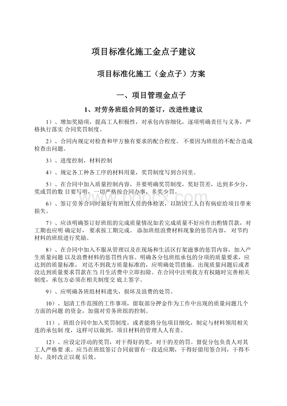 项目标准化施工金点子建议.docx_第1页