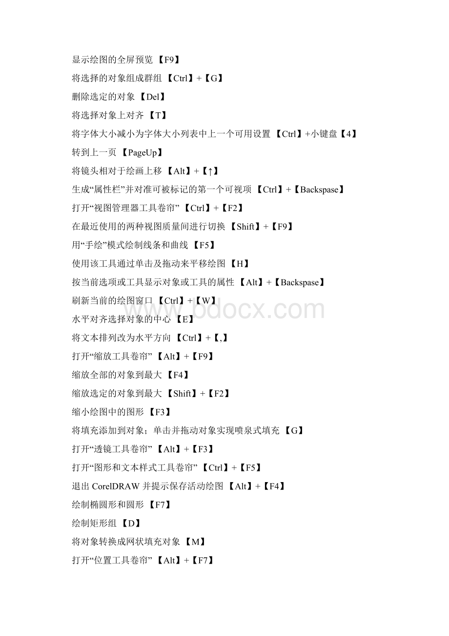 coreldraw 快捷键大全百度知道1Word文档下载推荐.docx_第3页